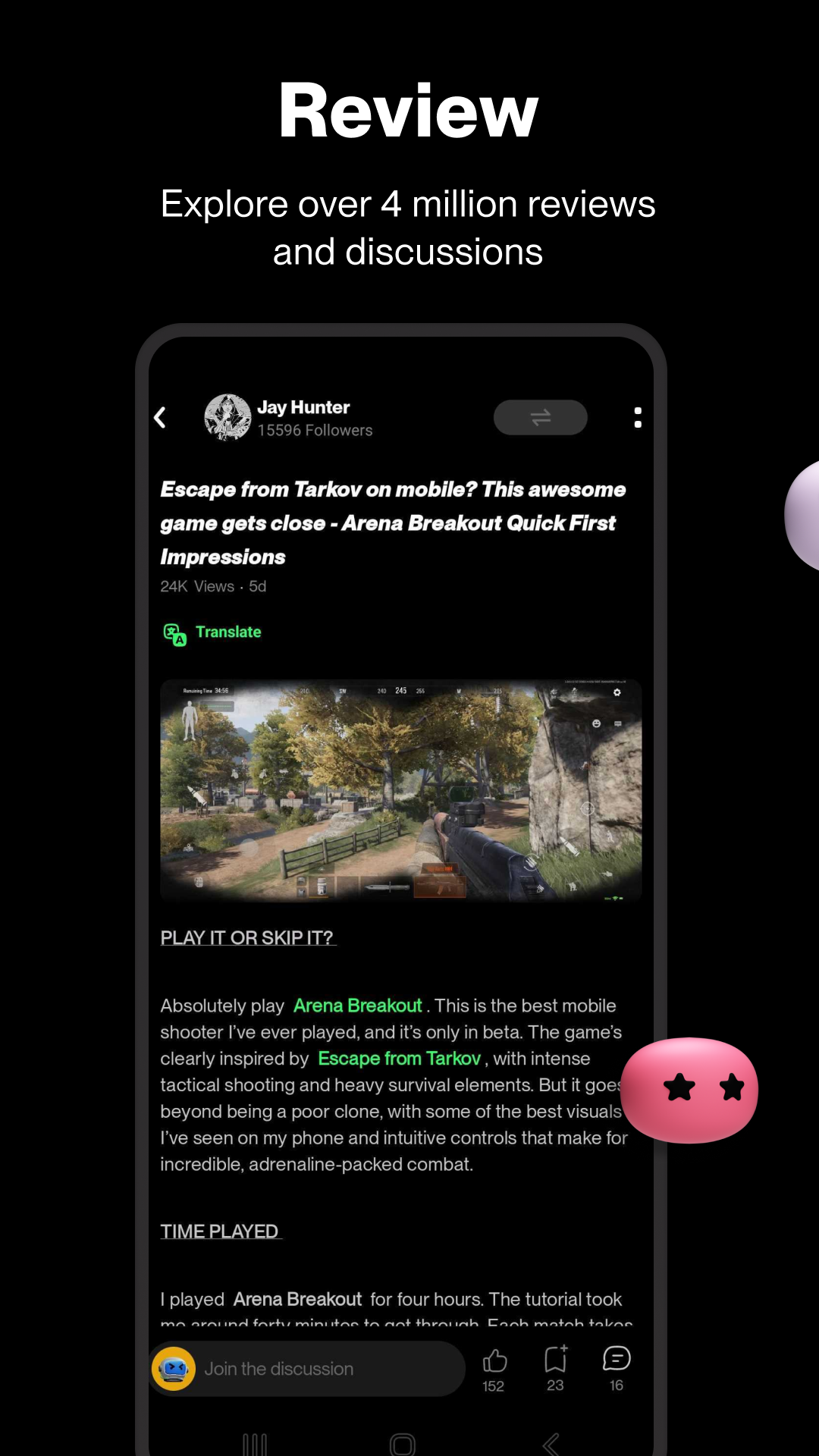 اسکرین شات 3 برنامه TapTap Lite - Discover Games
