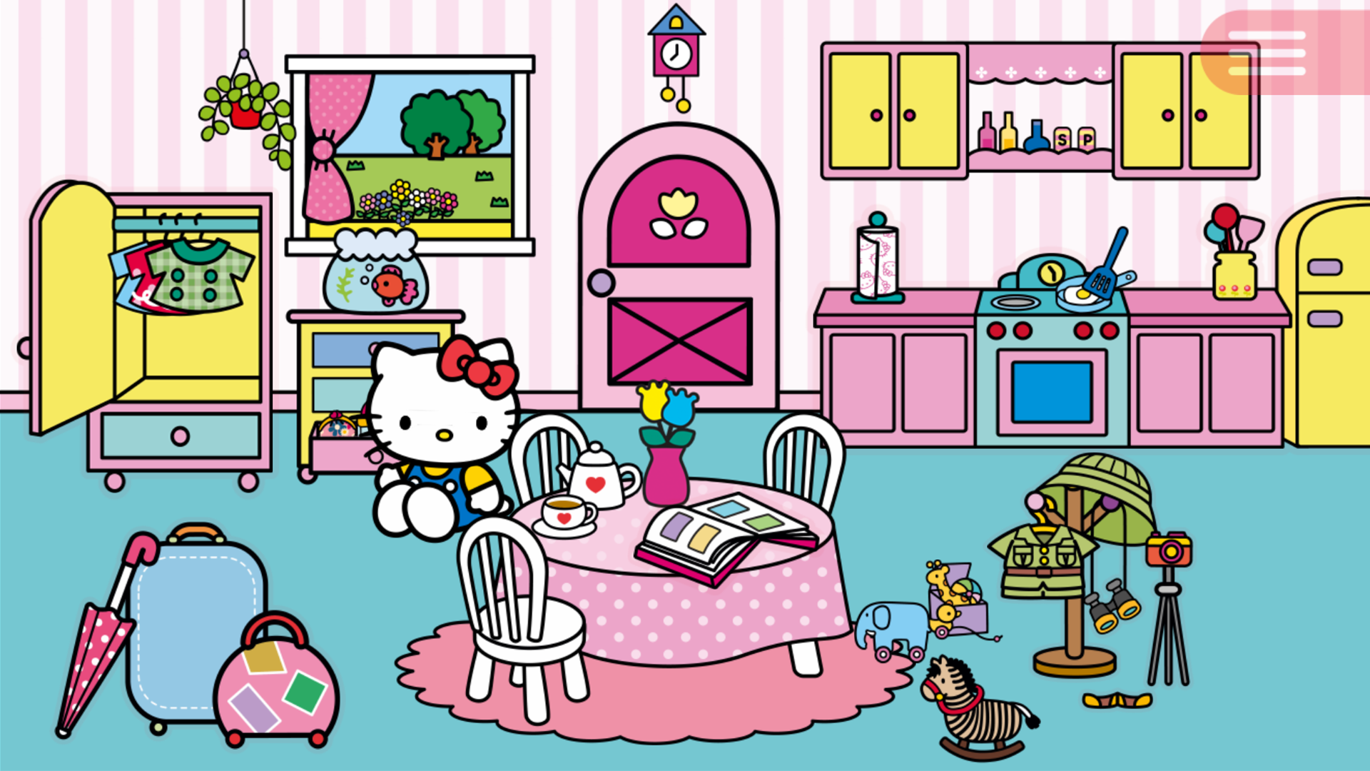 اسکرین شات 1 بازی Hello Kitty Around The World