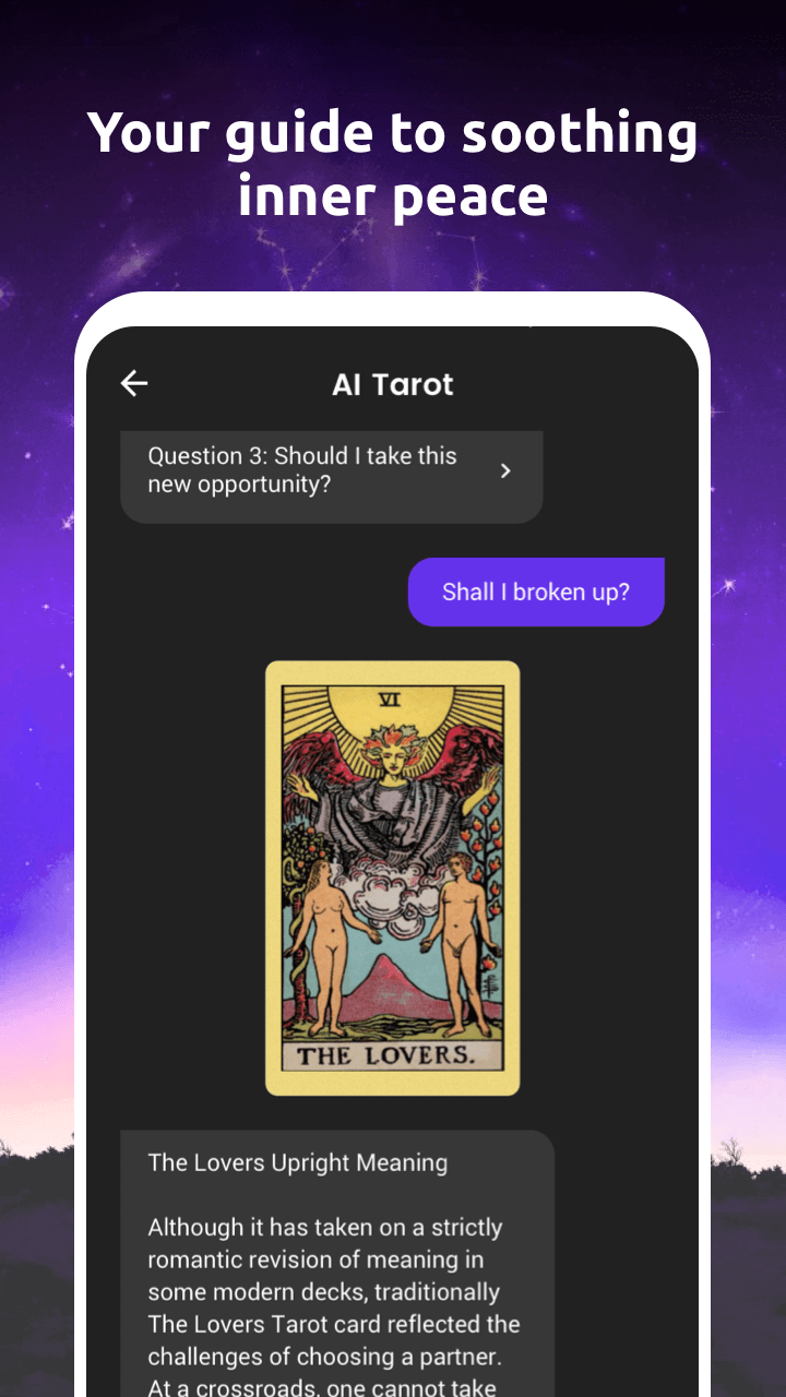 اسکرین شات 1 برنامه Tarot Knows