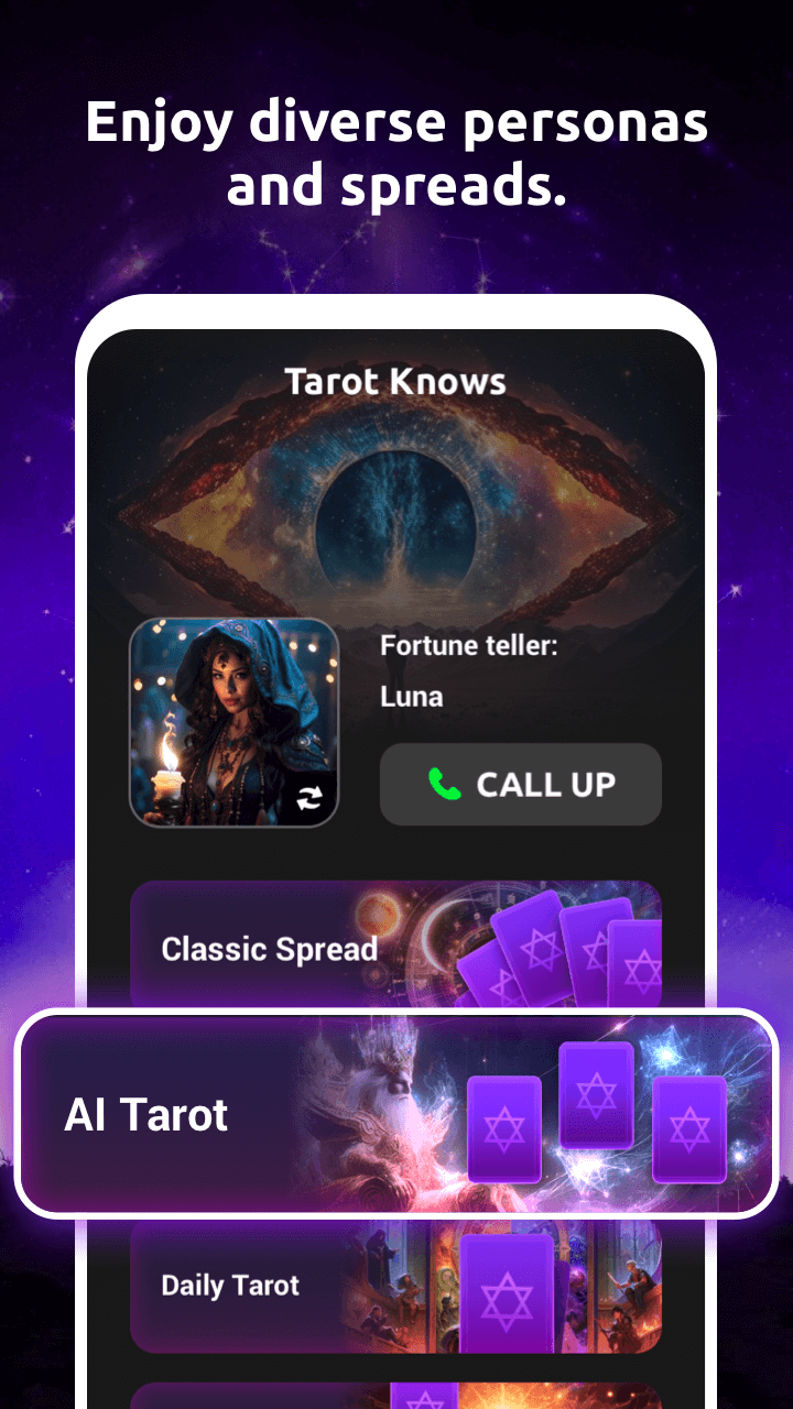 اسکرین شات 2 برنامه Tarot Knows