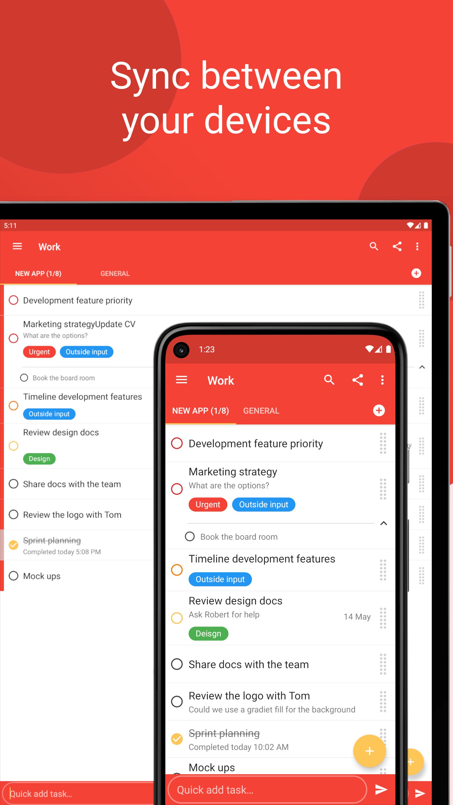 اسکرین شات 6 برنامه Tasks: To Do List & Reminders