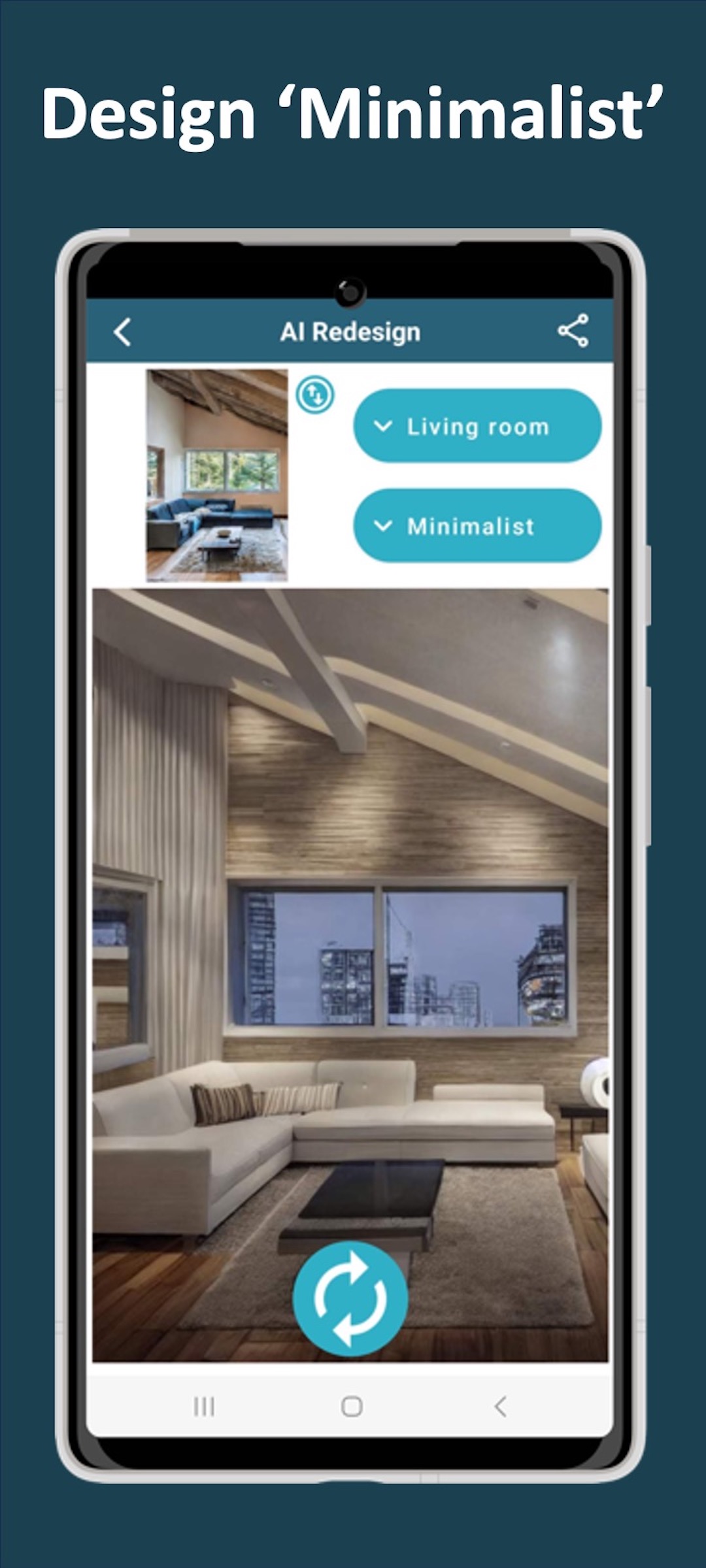 اسکرین شات 3 برنامه AI Redesign - Home Design