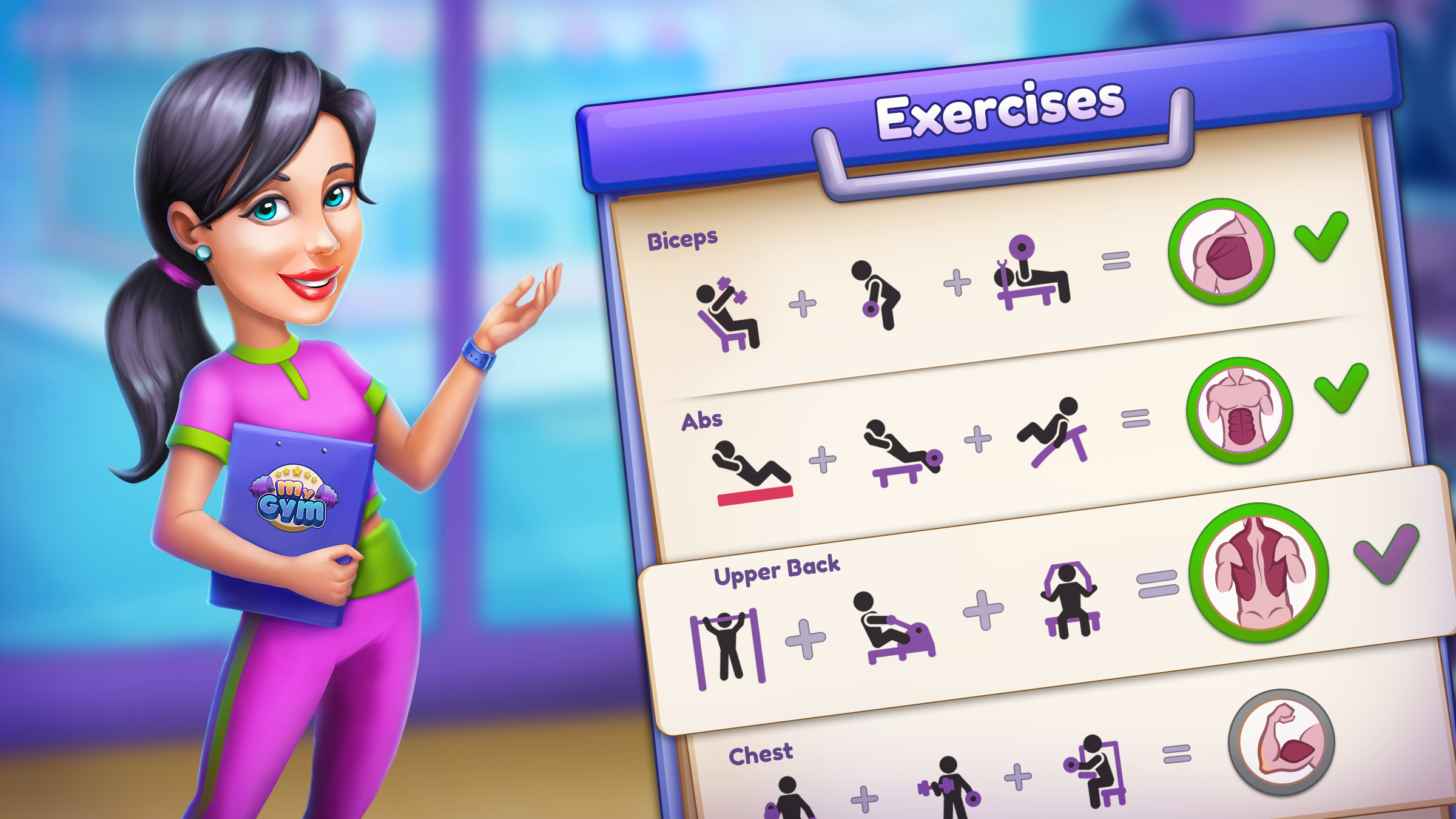 اسکرین شات 3 بازی My Gym: Fitness Studio Manager