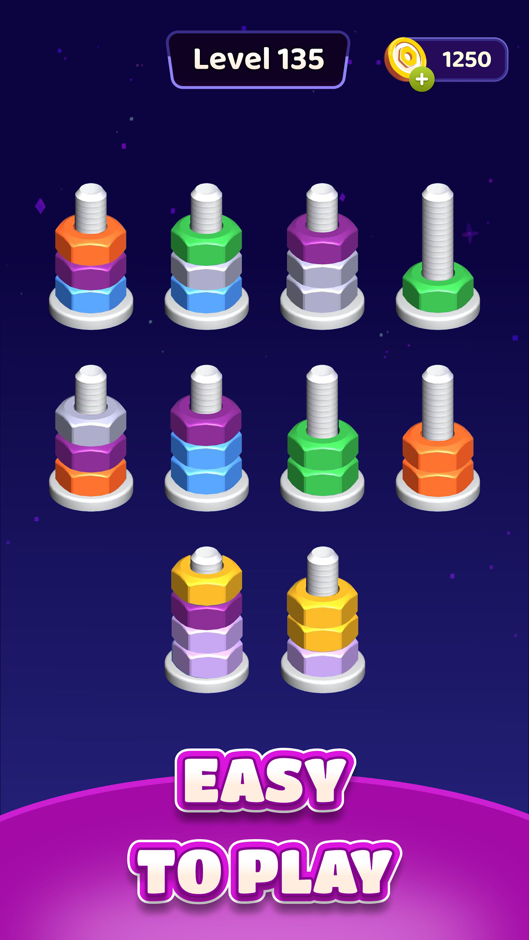 اسکرین شات 1 بازی Nut Sort Blast: Color Puzzle