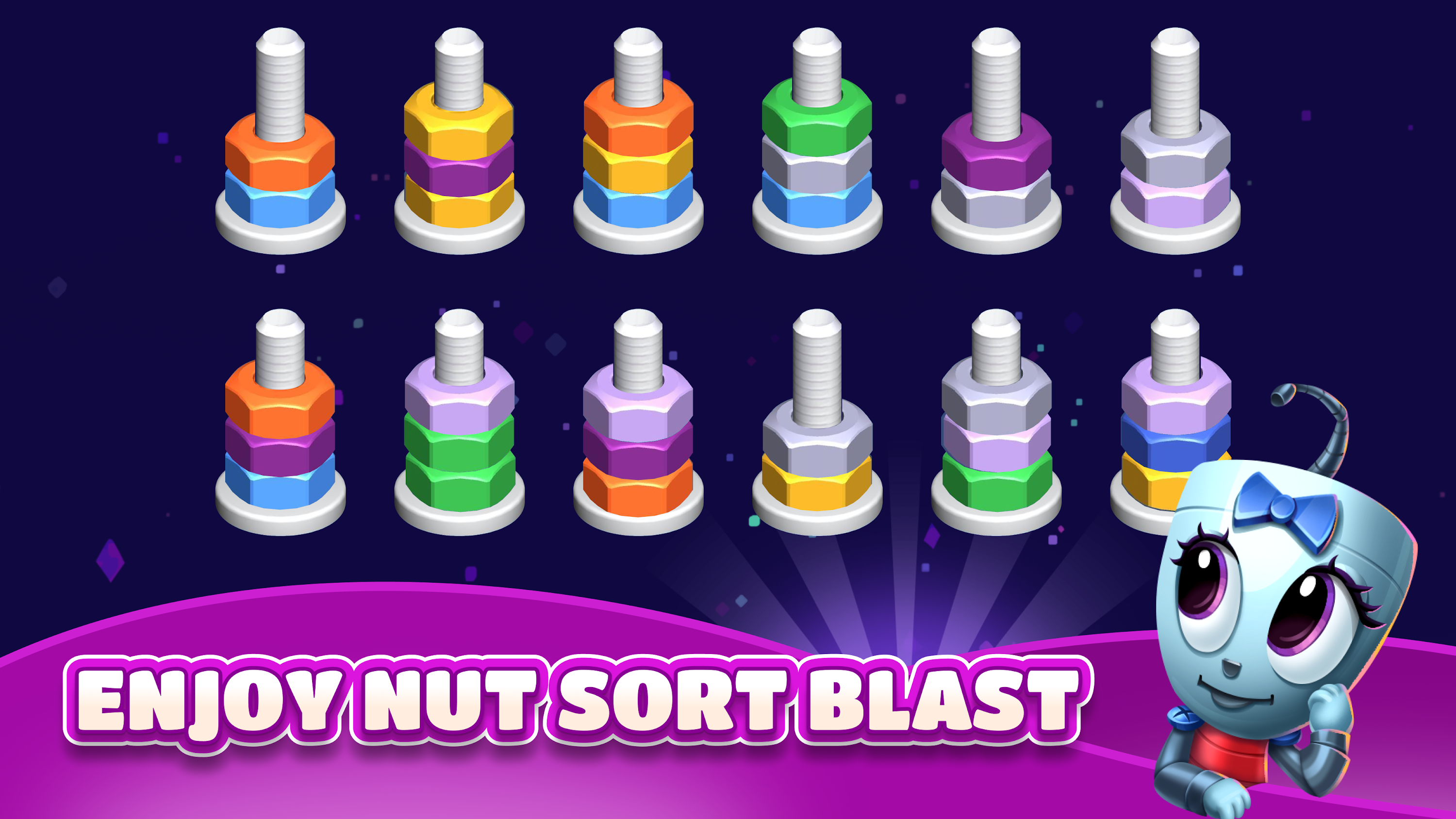 اسکرین شات 8 بازی Nut Sort Blast: Color Puzzle