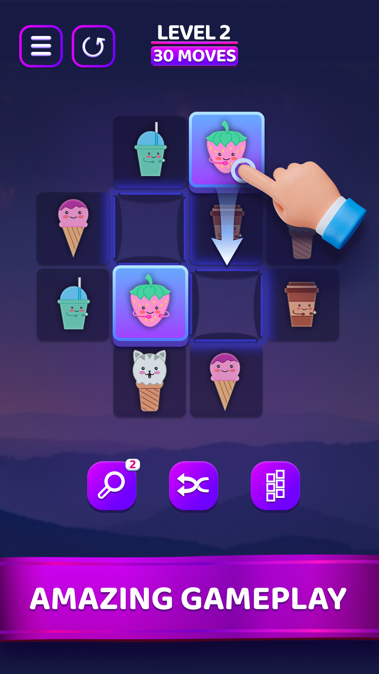 اسکرین شات 1 بازی Sliding Match Puzzle Game