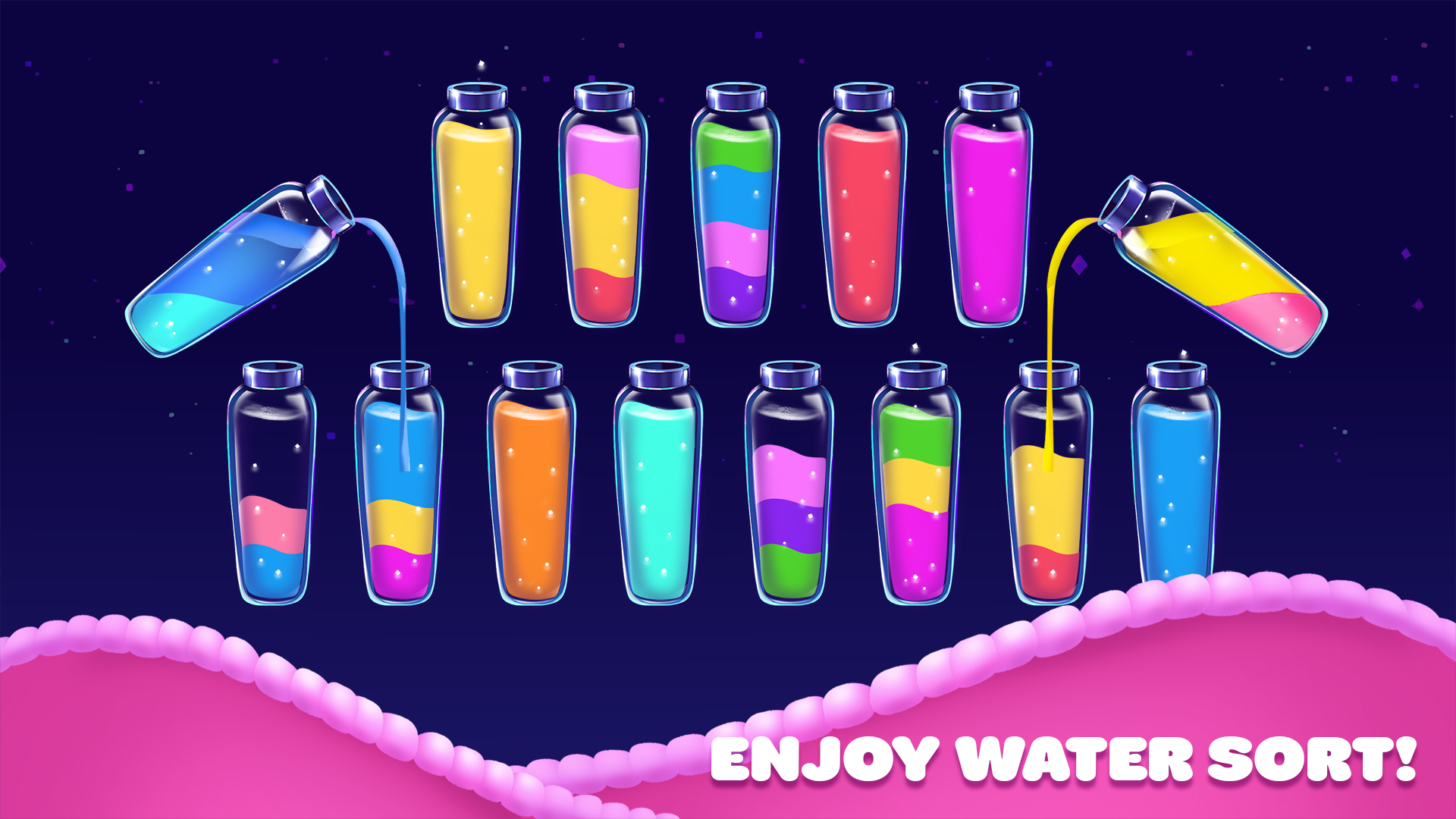 اسکرین شات 6 بازی Color Sort Water Purrfect Puzz