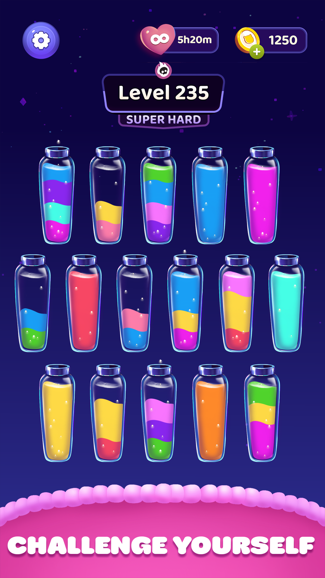 اسکرین شات 2 بازی Color Sort Water Purrfect Puzz