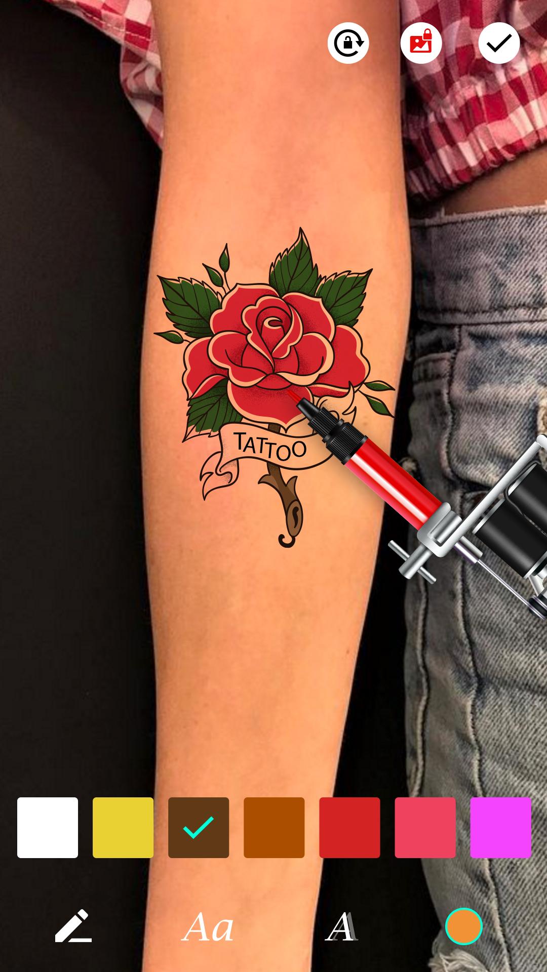 اسکرین شات 1 برنامه Tattoo Maker