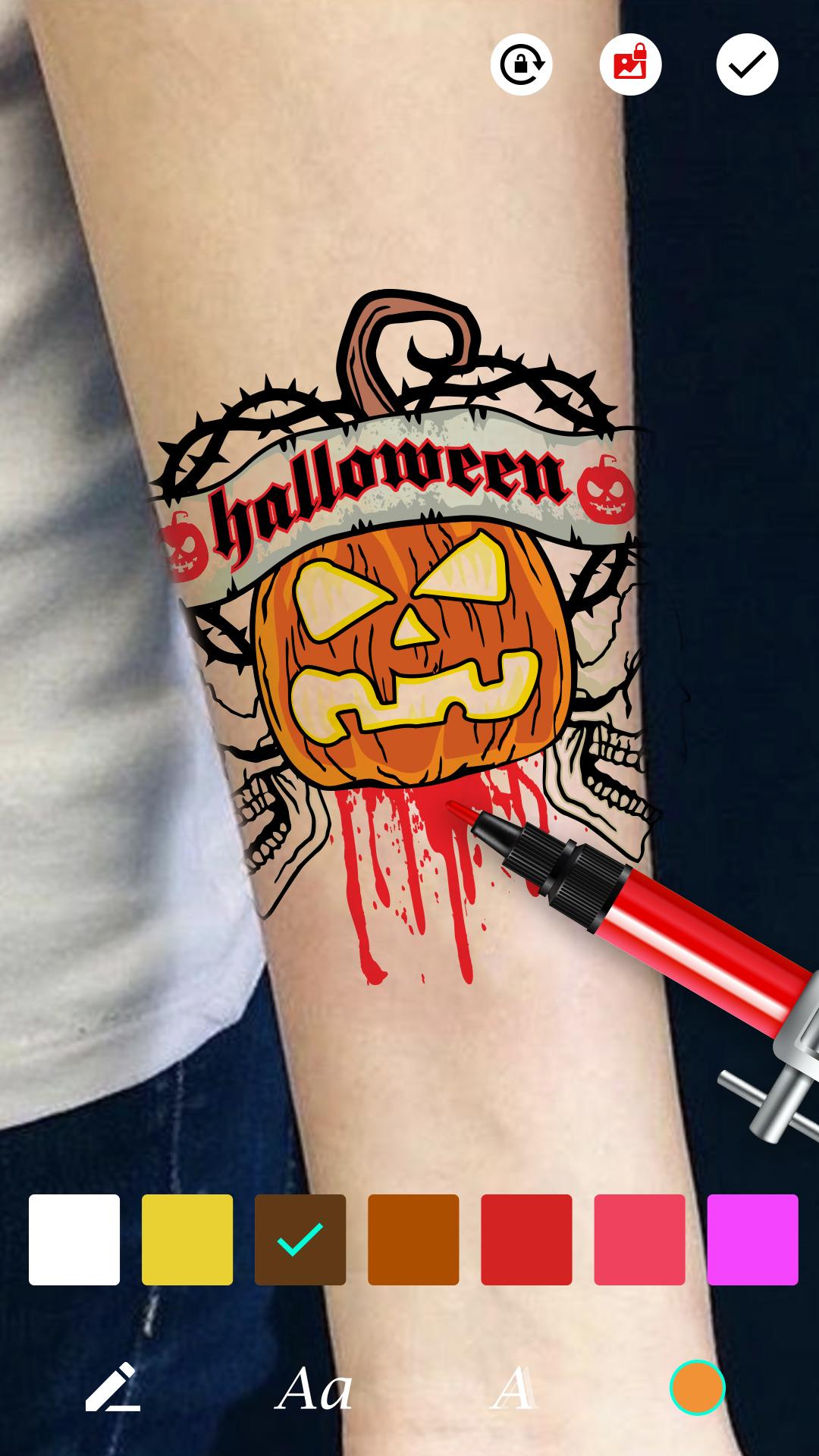 اسکرین شات 2 برنامه Tattoo Maker