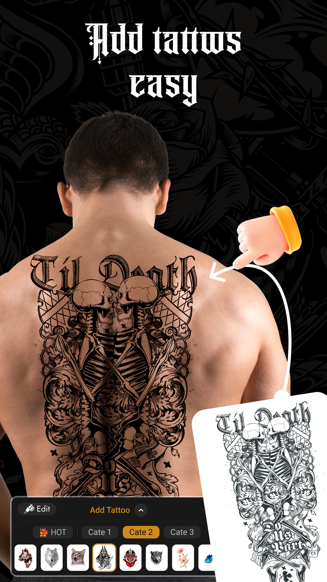اسکرین شات 4 برنامه Tattoo Maker - Tattoo Design