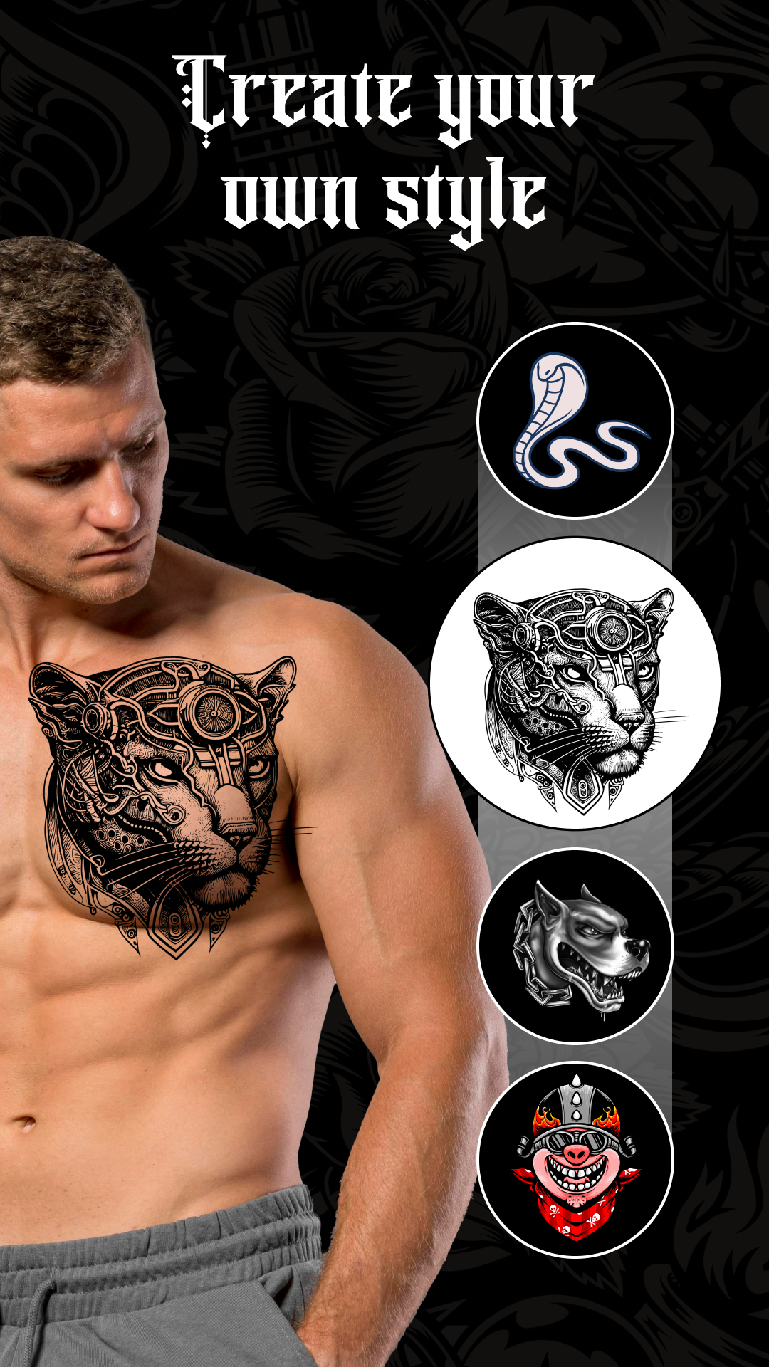 اسکرین شات 2 برنامه Tattoo Maker - Tattoo Design