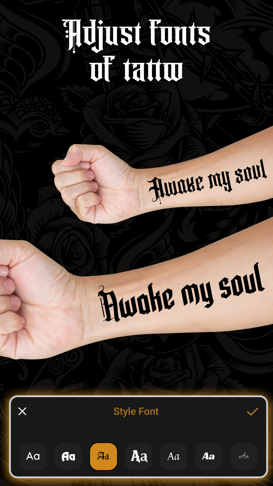 اسکرین شات 6 برنامه Tattoo Maker - Tattoo Design