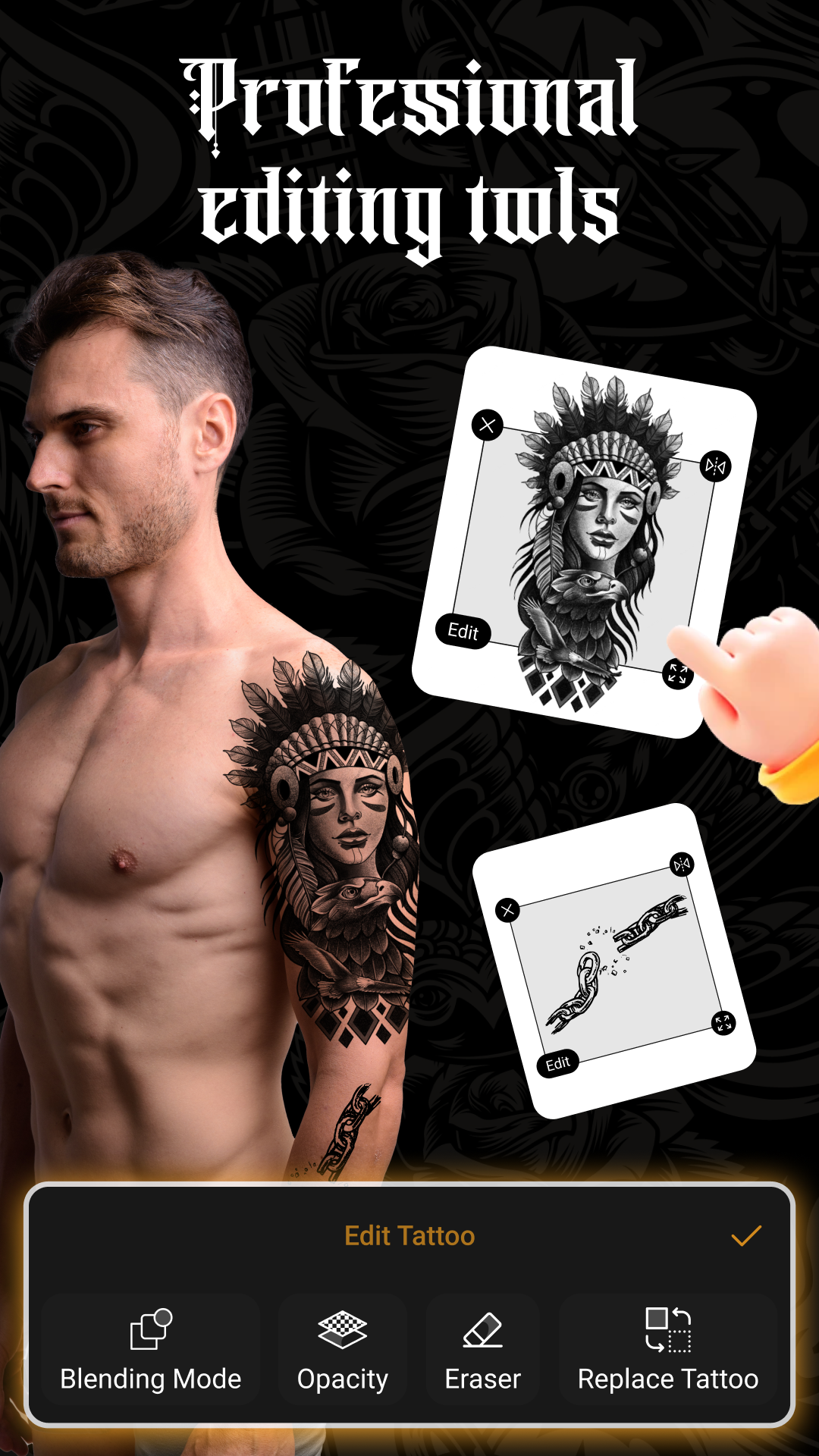 اسکرین شات 5 برنامه Tattoo Maker - Tattoo Design