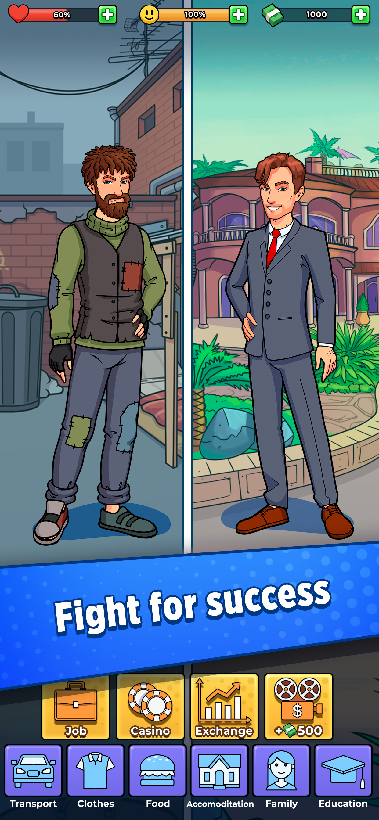 اسکرین شات 1 بازی Hobo Life: Business Simulator
