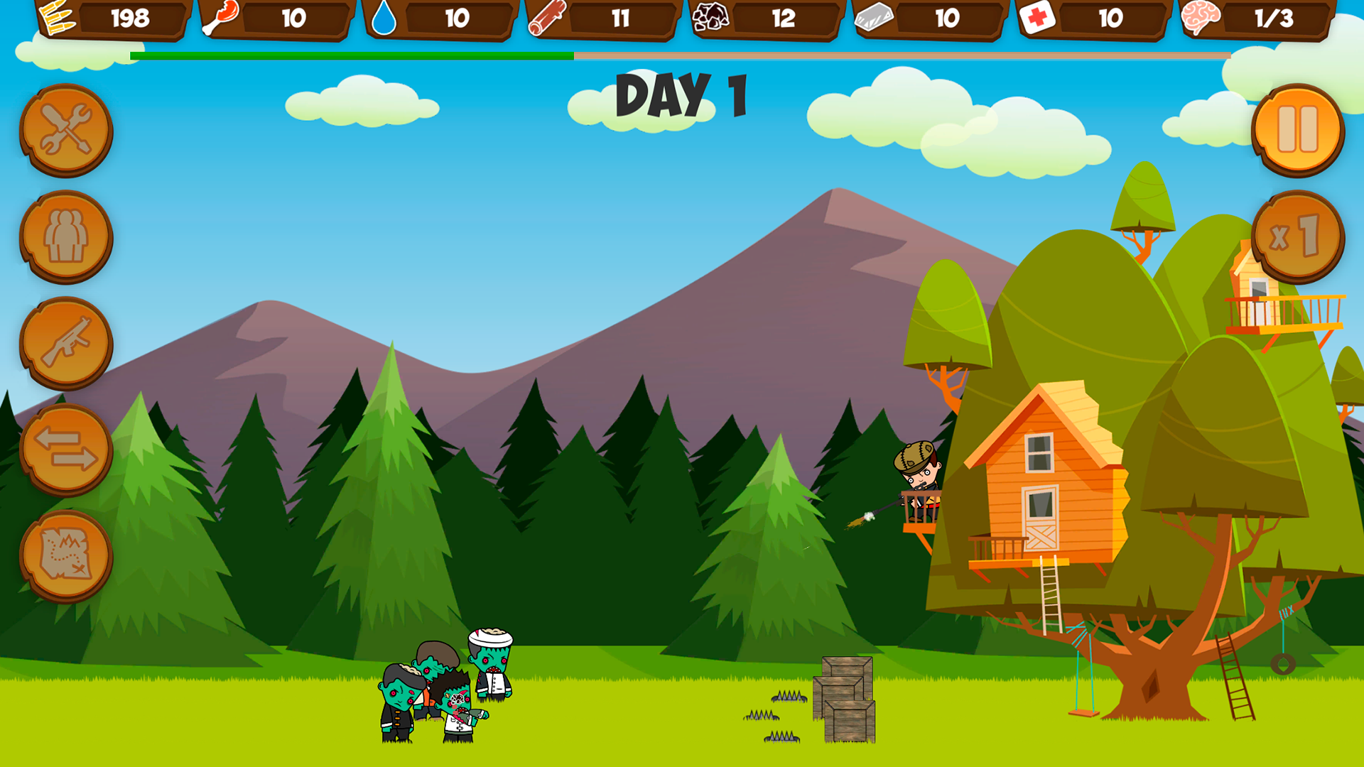 اسکرین شات 2 بازی Zombie Forest HD: Survival