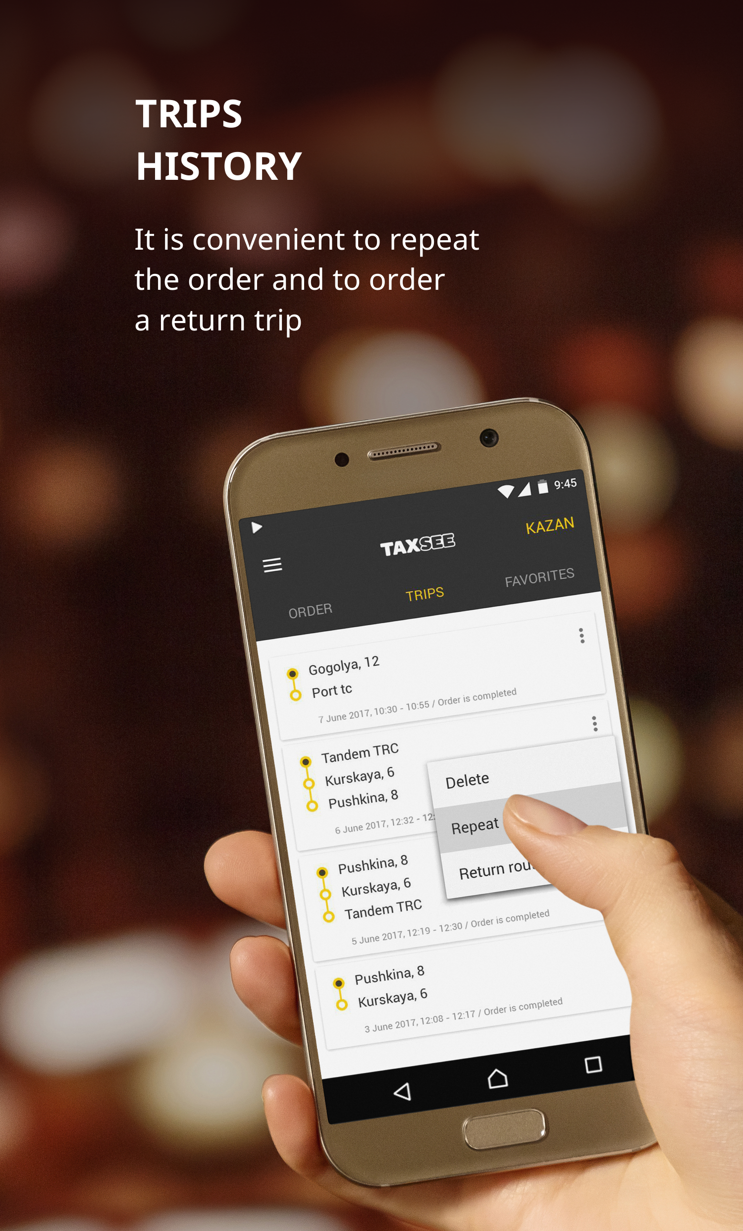 اسکرین شات 4 برنامه Taxsee: taxi order