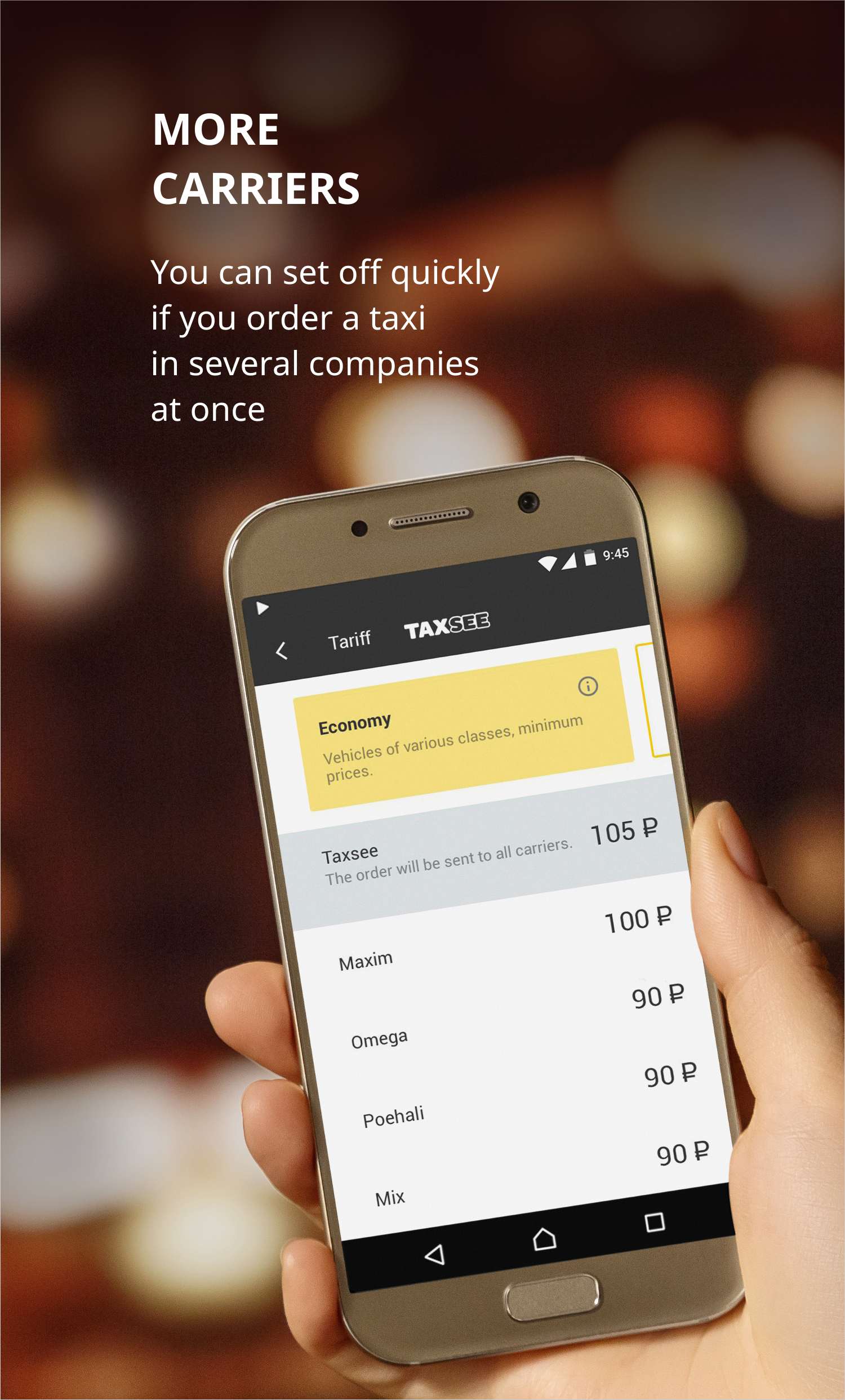 اسکرین شات 1 برنامه Taxsee: taxi order