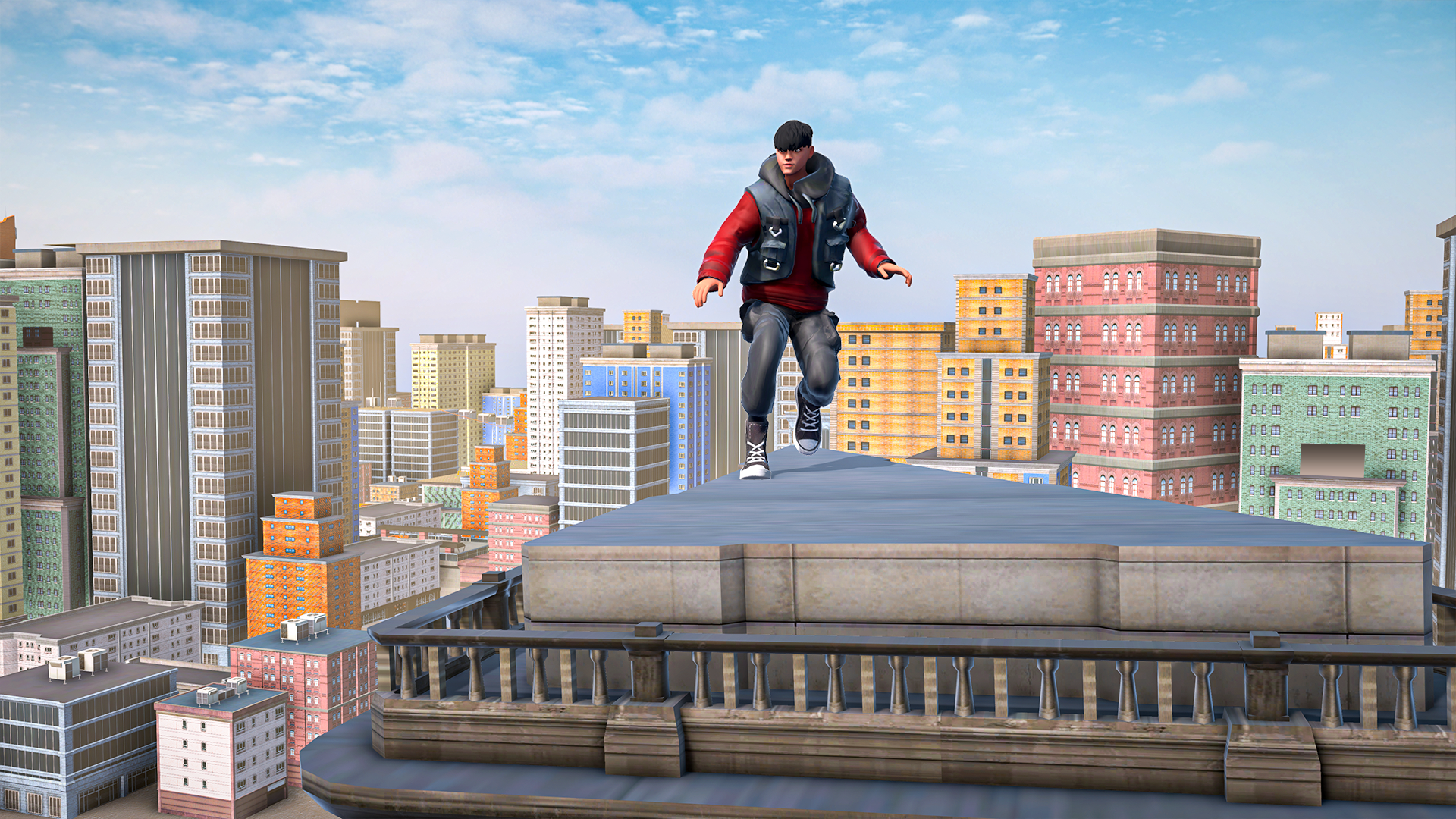 اسکرین شات 3 بازی Go Up Go Down: Parkour Rooftop