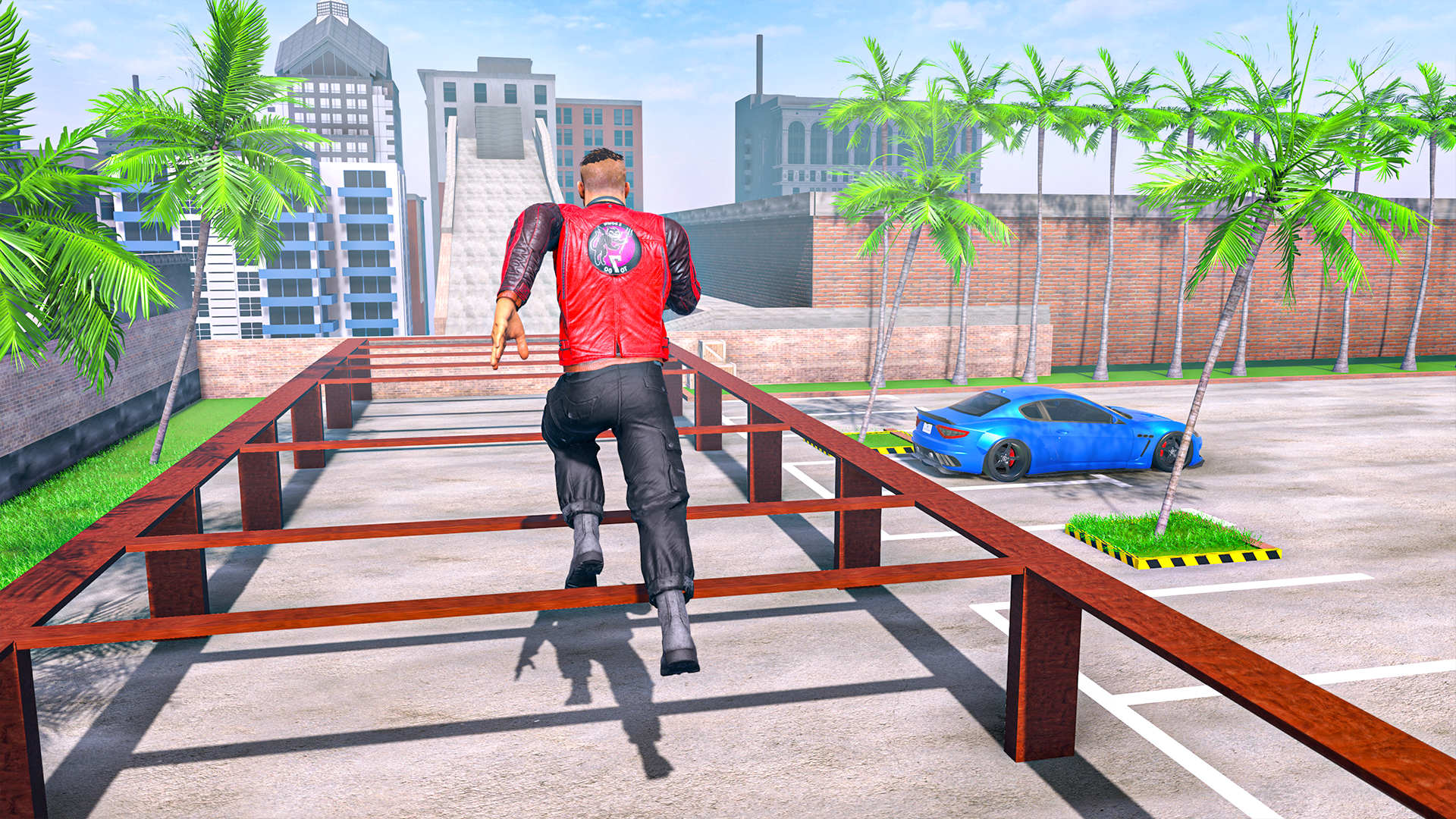 اسکرین شات 2 بازی Go Up Go Down: Parkour Rooftop