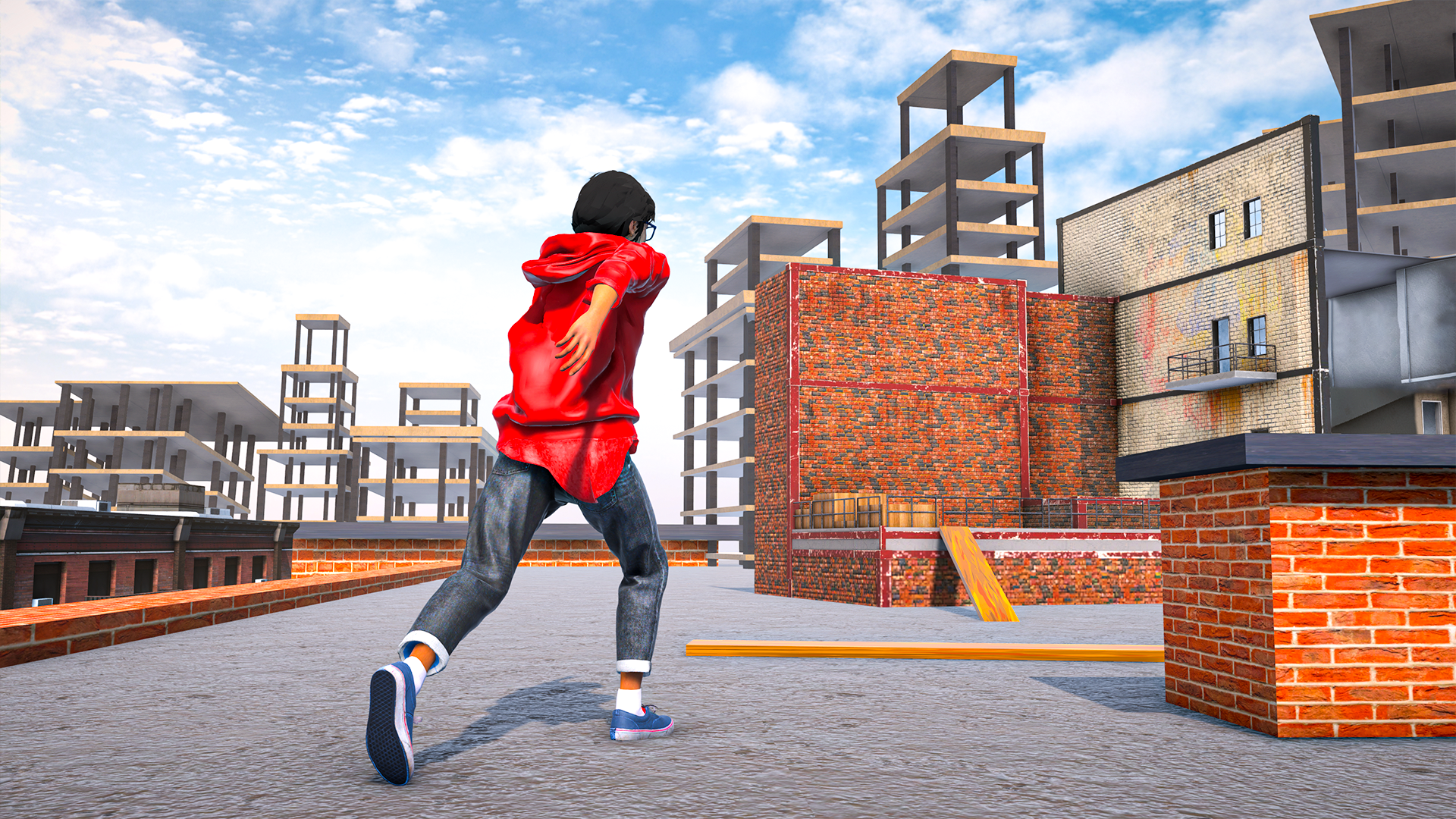 اسکرین شات 1 بازی Go Up Go Down: Parkour Rooftop
