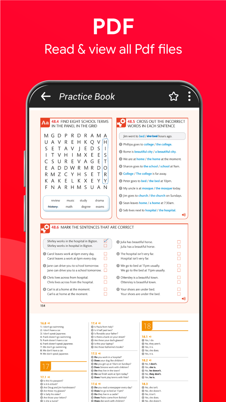 اسکرین شات 2 برنامه Document Viewer - File Reader