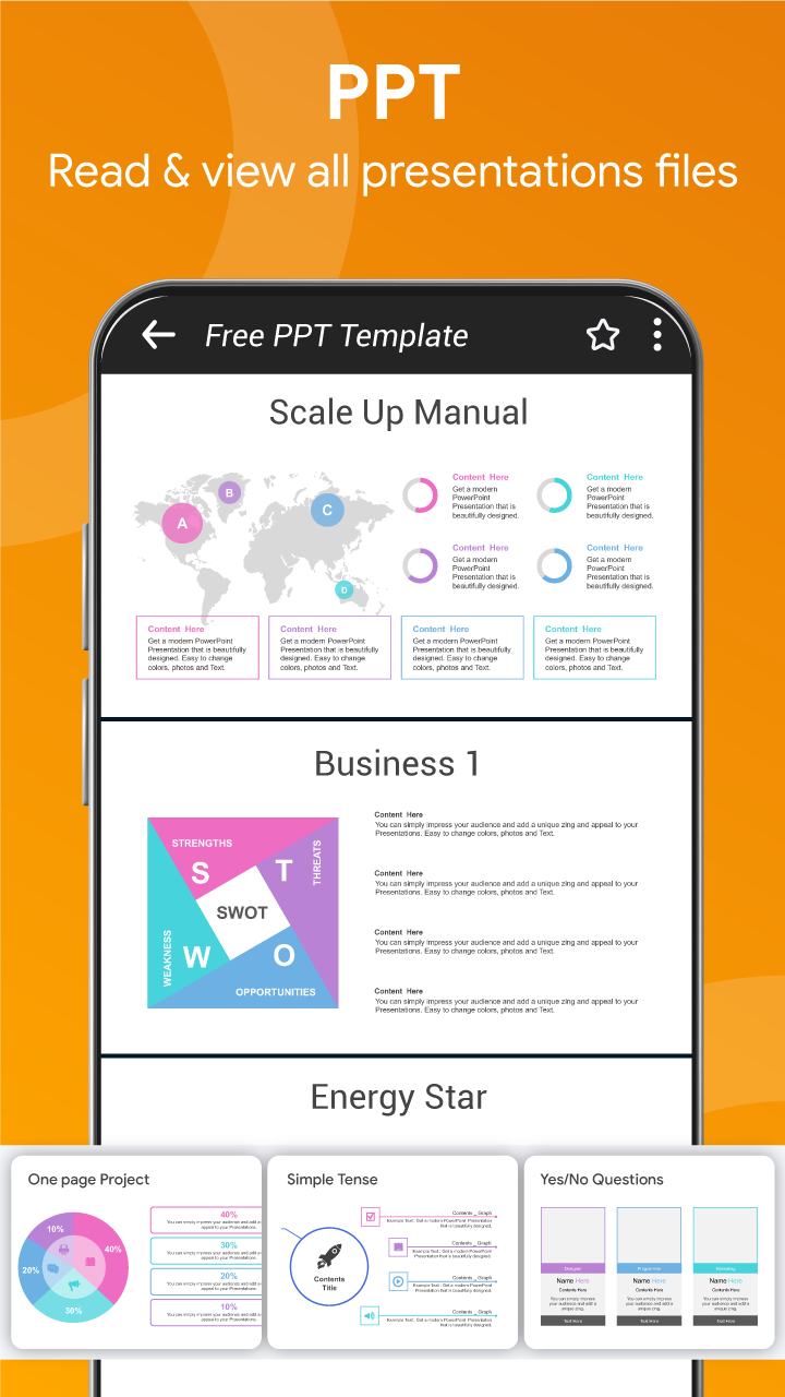 اسکرین شات 4 برنامه Document Viewer - File Reader
