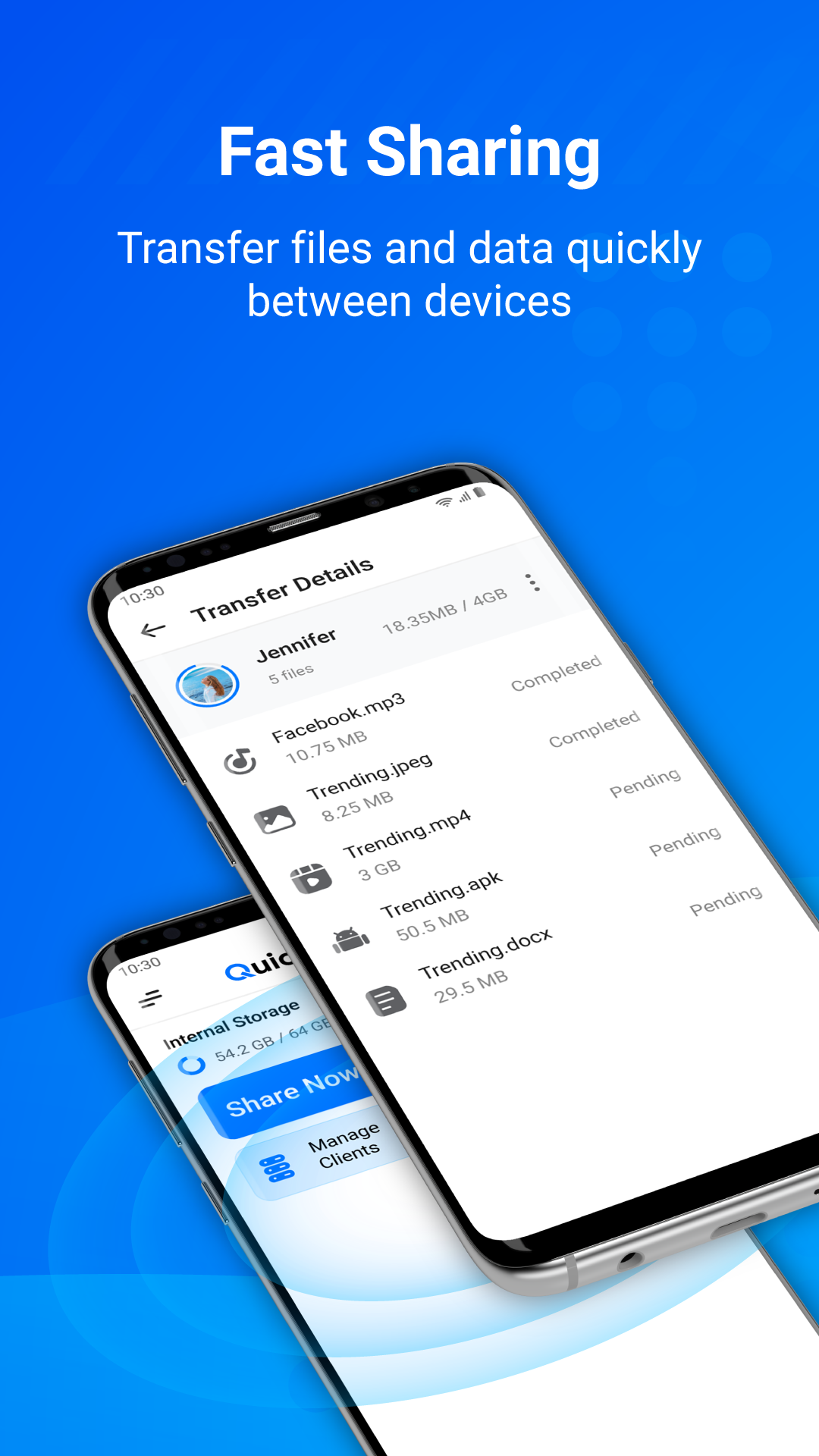 اسکرین شات 1 برنامه Quick Share - File Transfer
