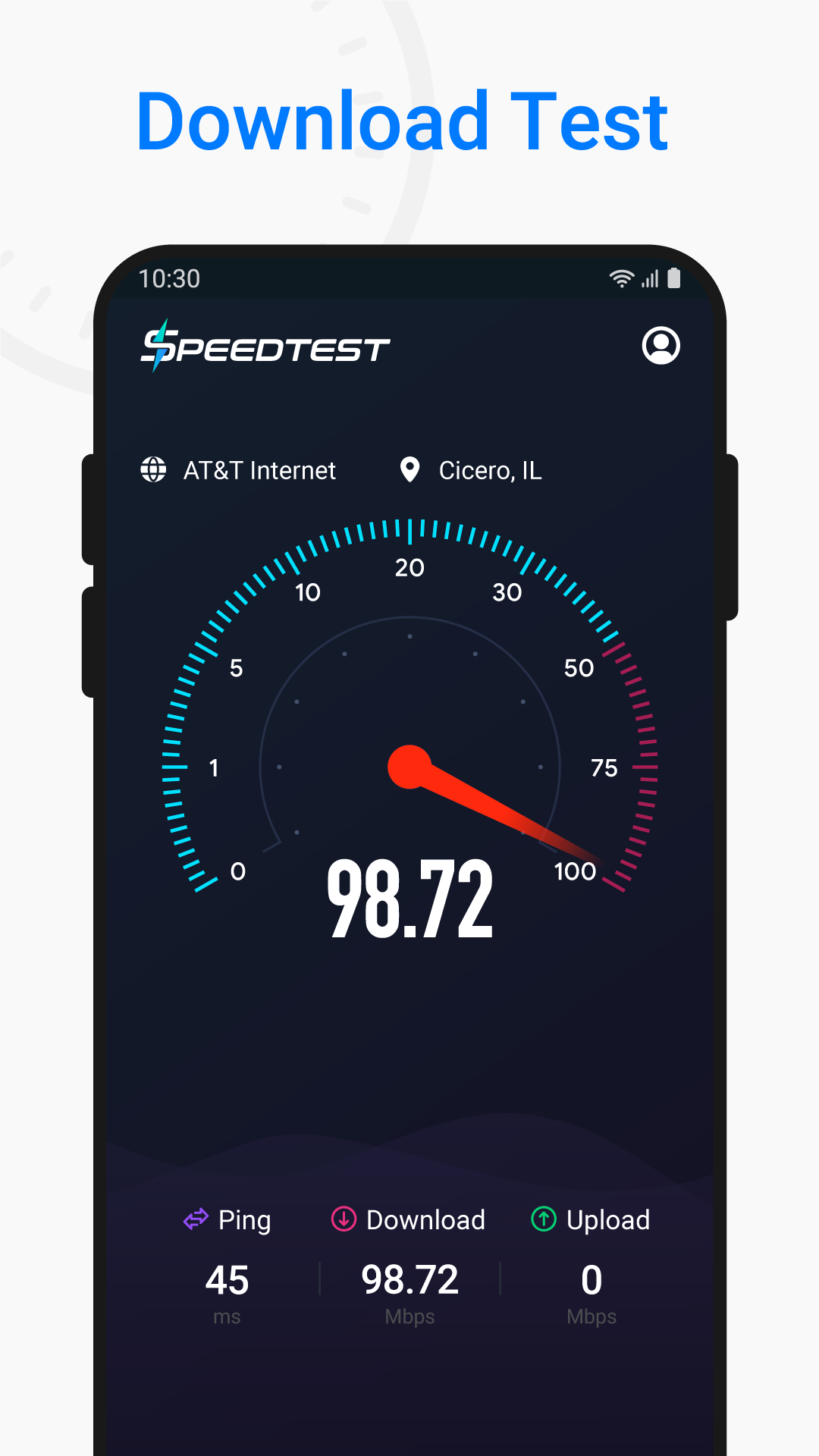 اسکرین شات 2 برنامه Internet Speed Test - 5G Speed