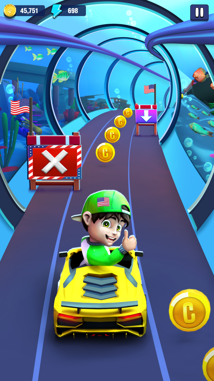اسکرین شات 1 بازی Mini Car Runner - Racing Games