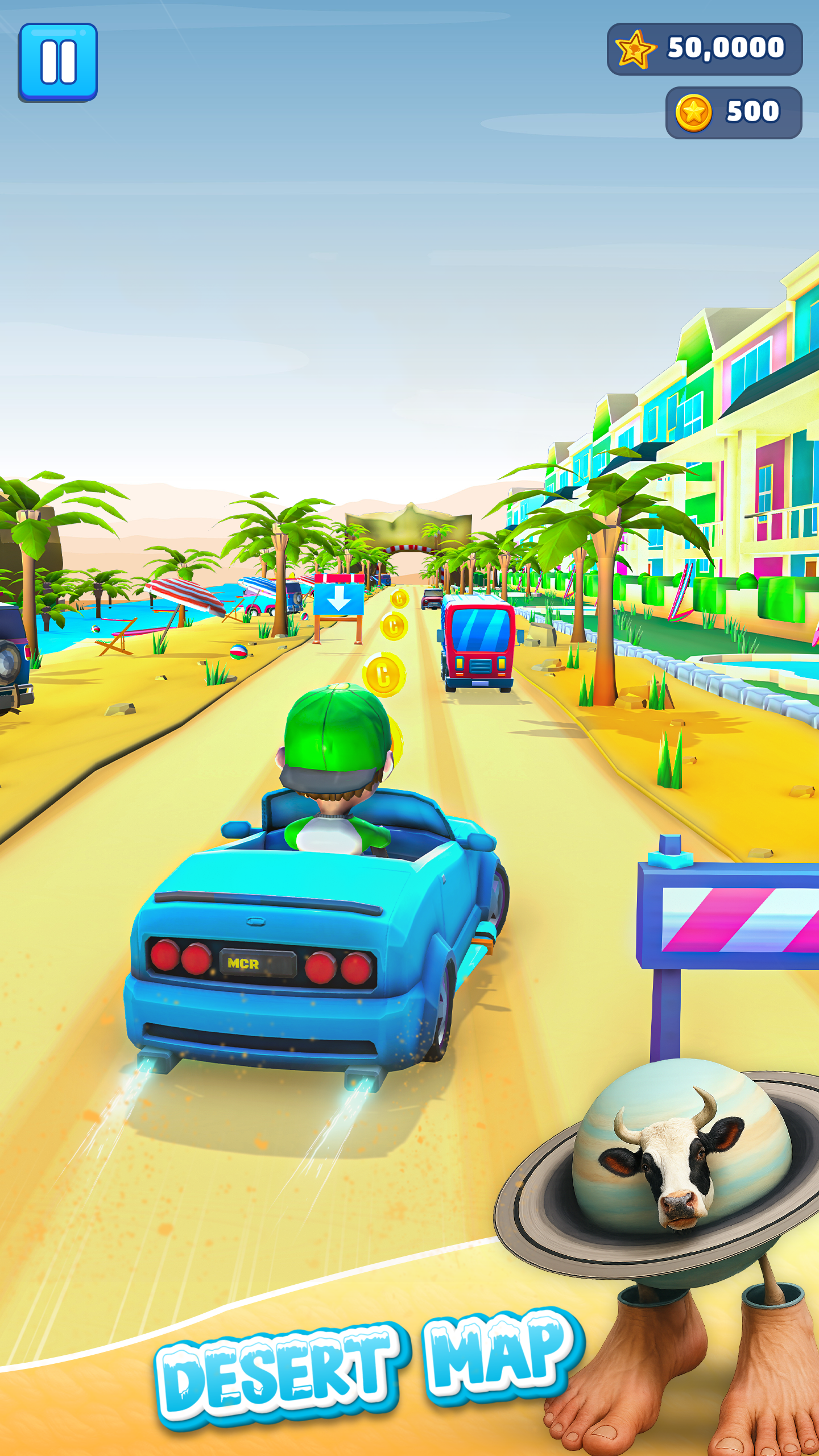 اسکرین شات 2 بازی Mini Car Runner - Meme Games