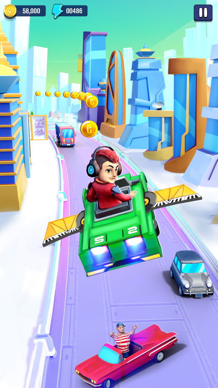 اسکرین شات 5 بازی Mini Car Runner - Racing Games