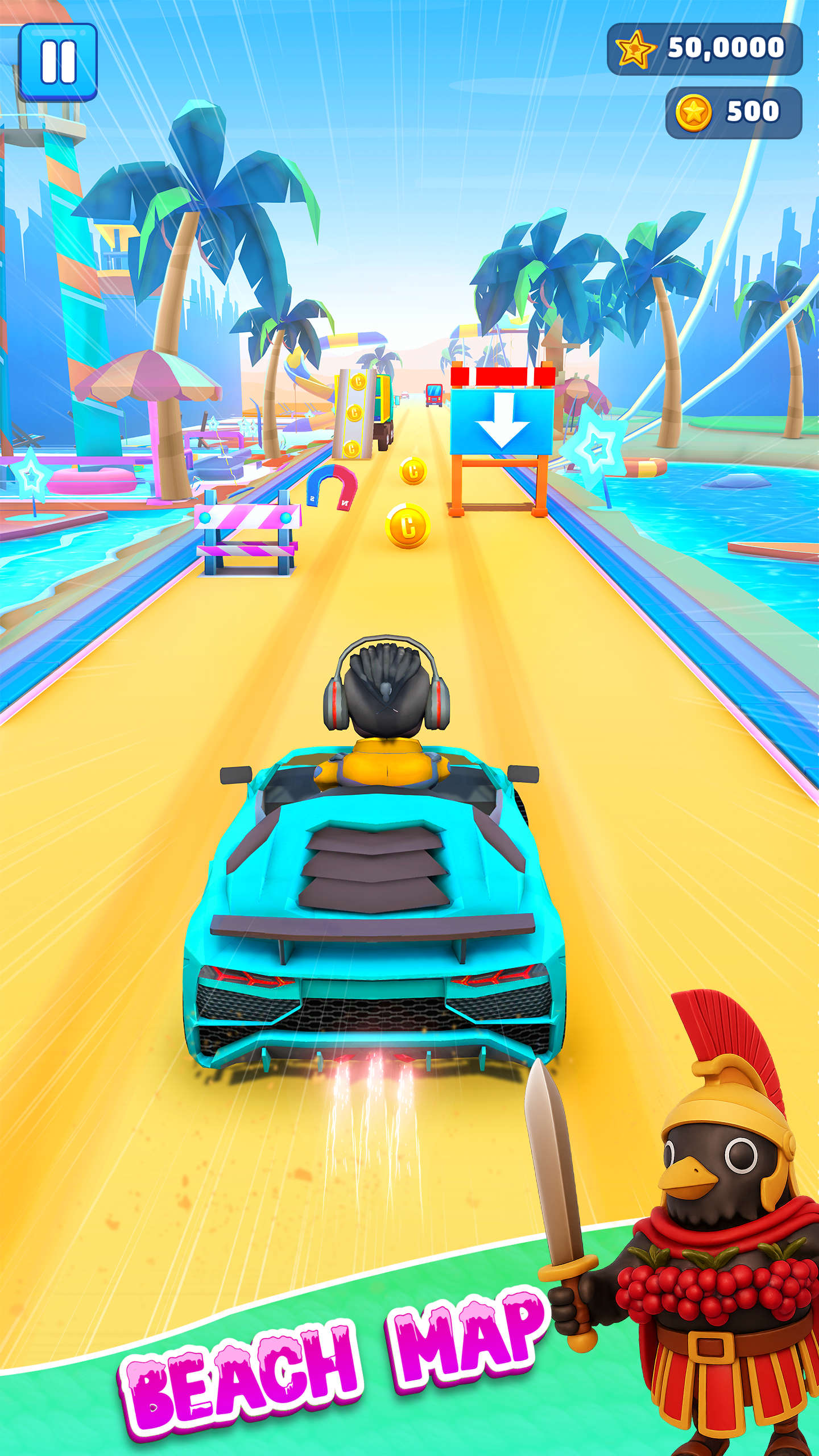 اسکرین شات 3 بازی Mini Car Runner - Meme Games