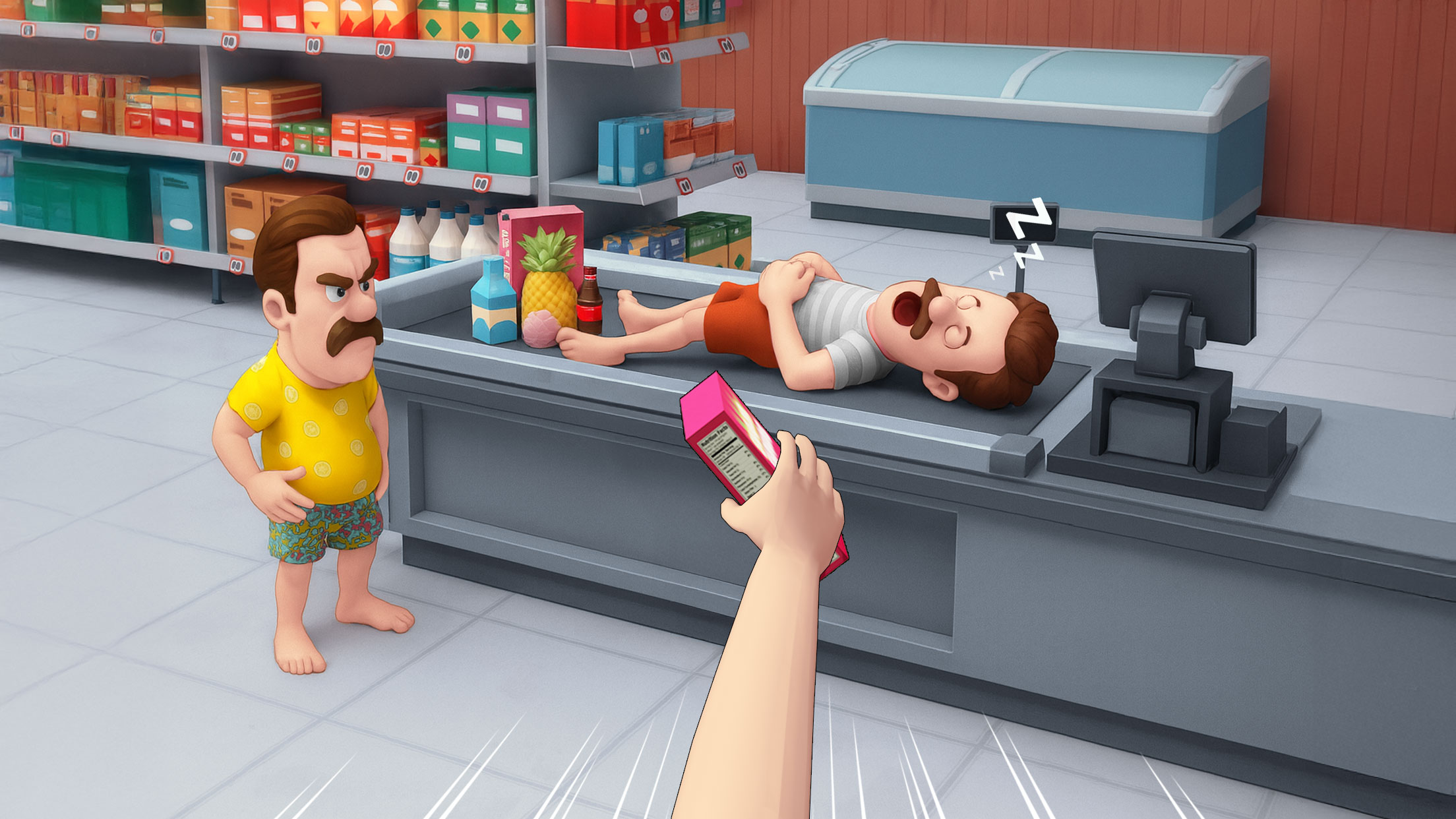 اسکرین شات 1 بازی Sleepy Dude: Toss & Wake