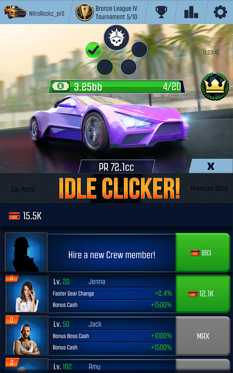 اسکرین شات 5 بازی Idle Racing GO: Clicker Tycoon