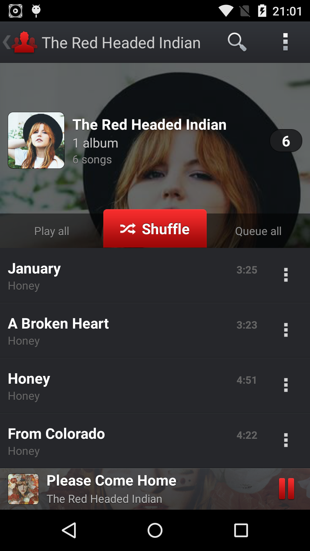 اسکرین شات 7 برنامه PlayerPro Red Fusion Skin