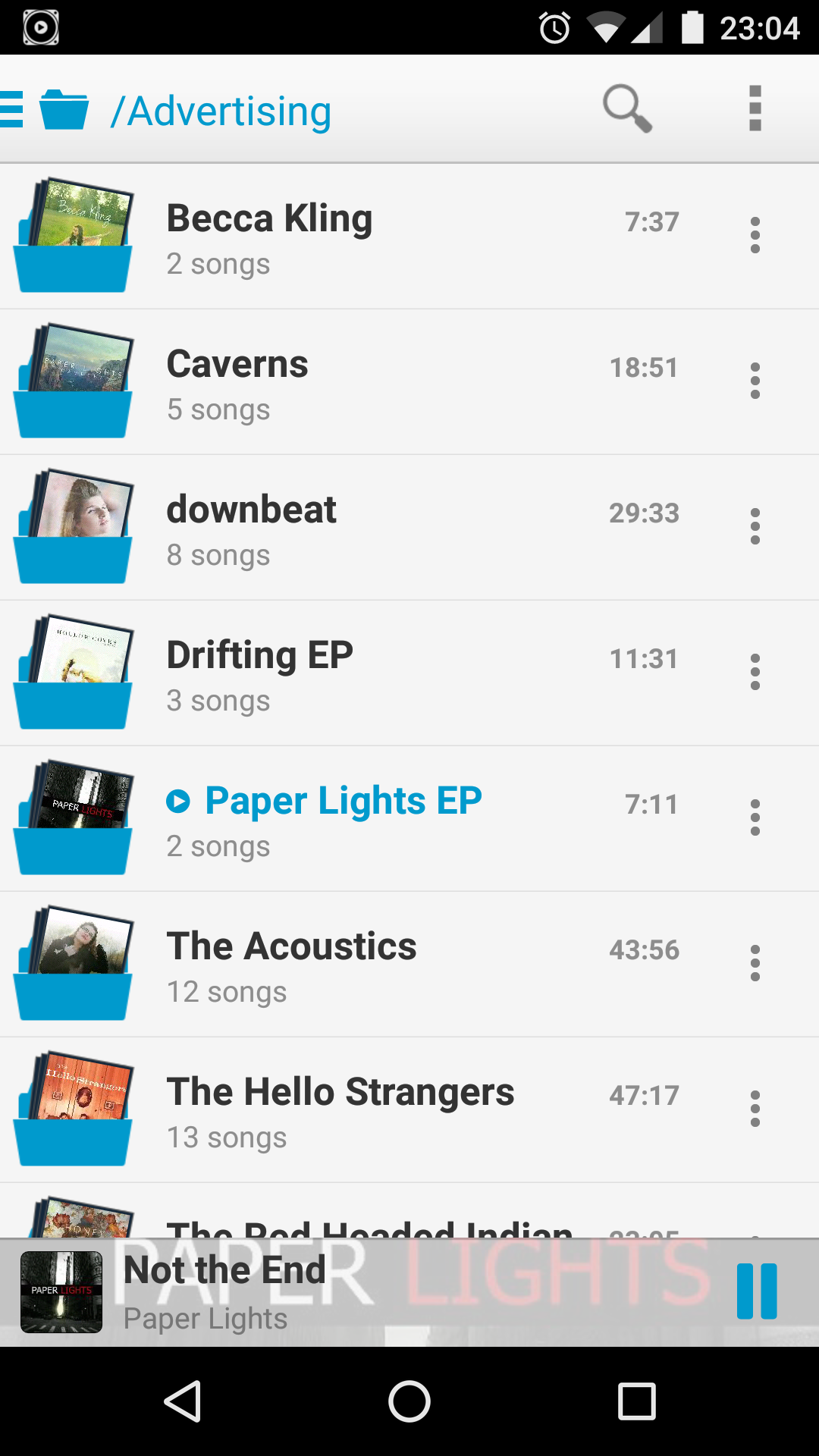 اسکرین شات 6 برنامه PlayerPro Cloudy Skin