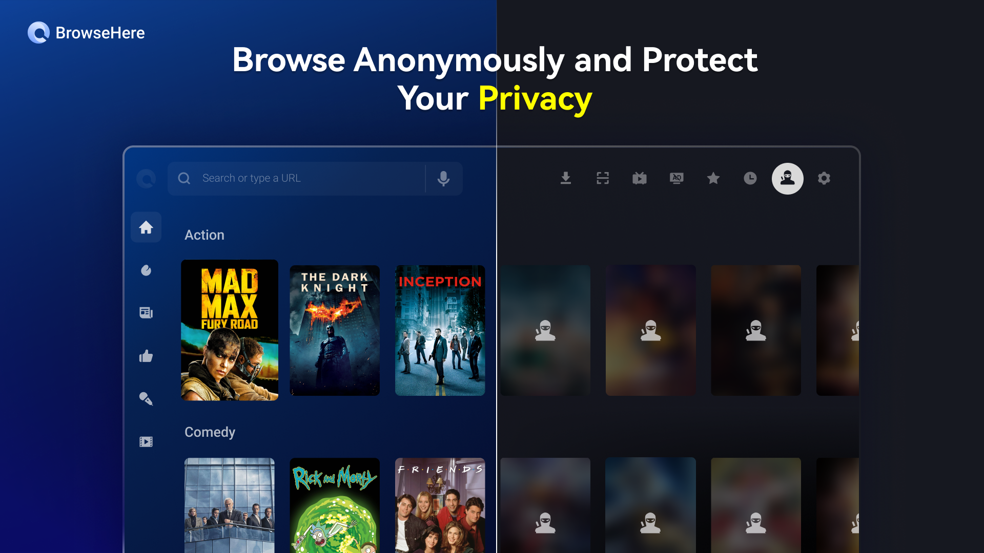 اسکرین شات 2 برنامه Browser TV Web - BrowseHere
