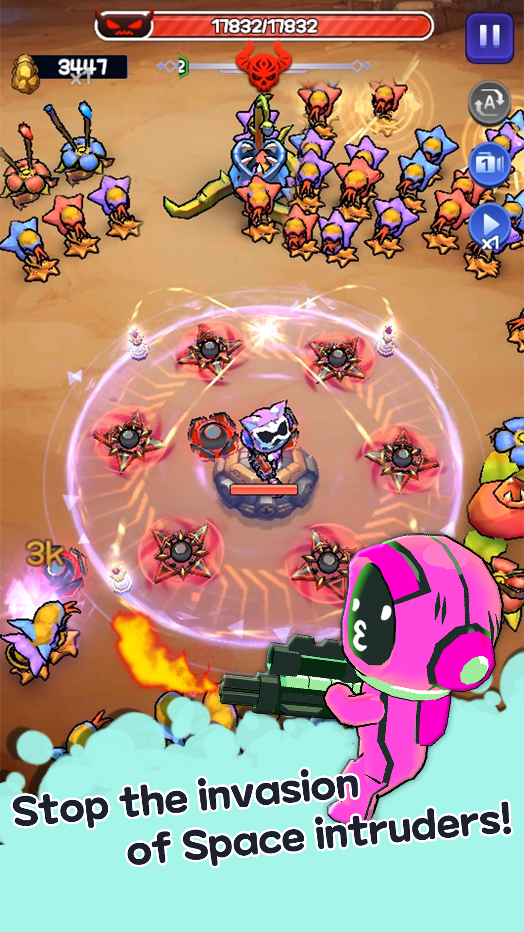 اسکرین شات 6 بازی Space M Defense: Space Shooter