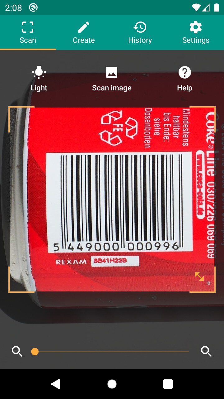 اسکرین شات 2 برنامه QR & Barcode Reader