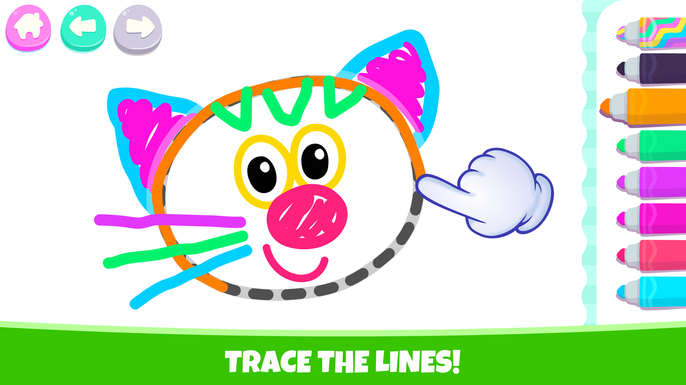 اسکرین شات 2 بازی Drawing for kids! Toddler draw