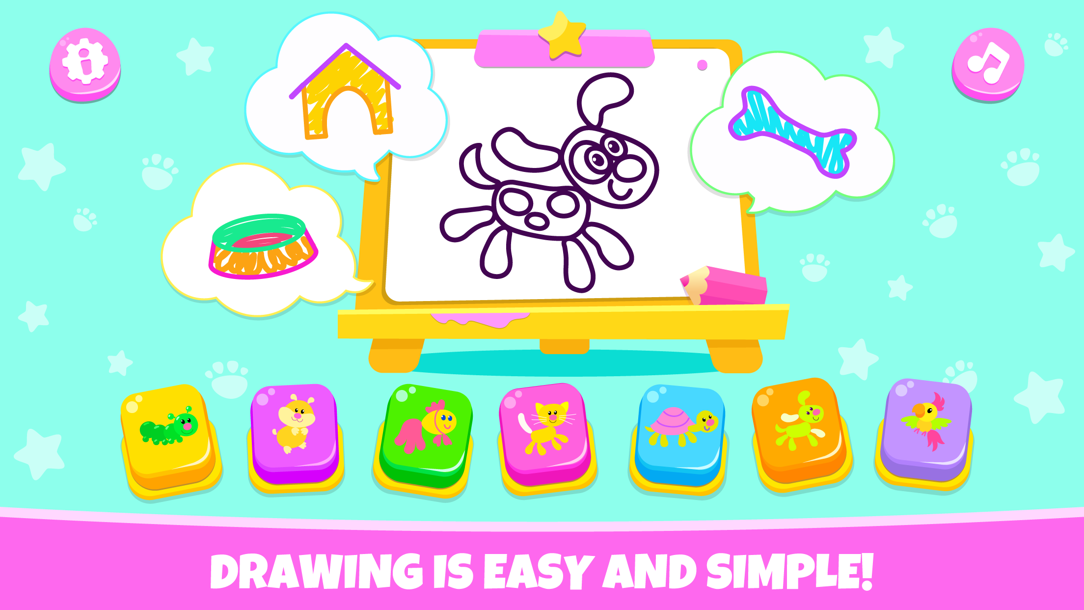 اسکرین شات 1 بازی Drawing for kids! Toddler draw