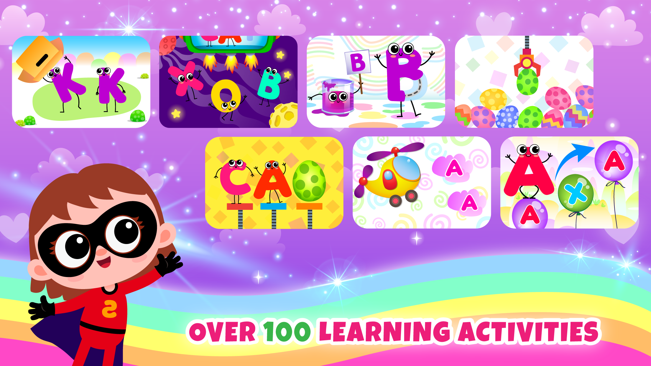 اسکرین شات 1 بازی Learn to read! Games for girls