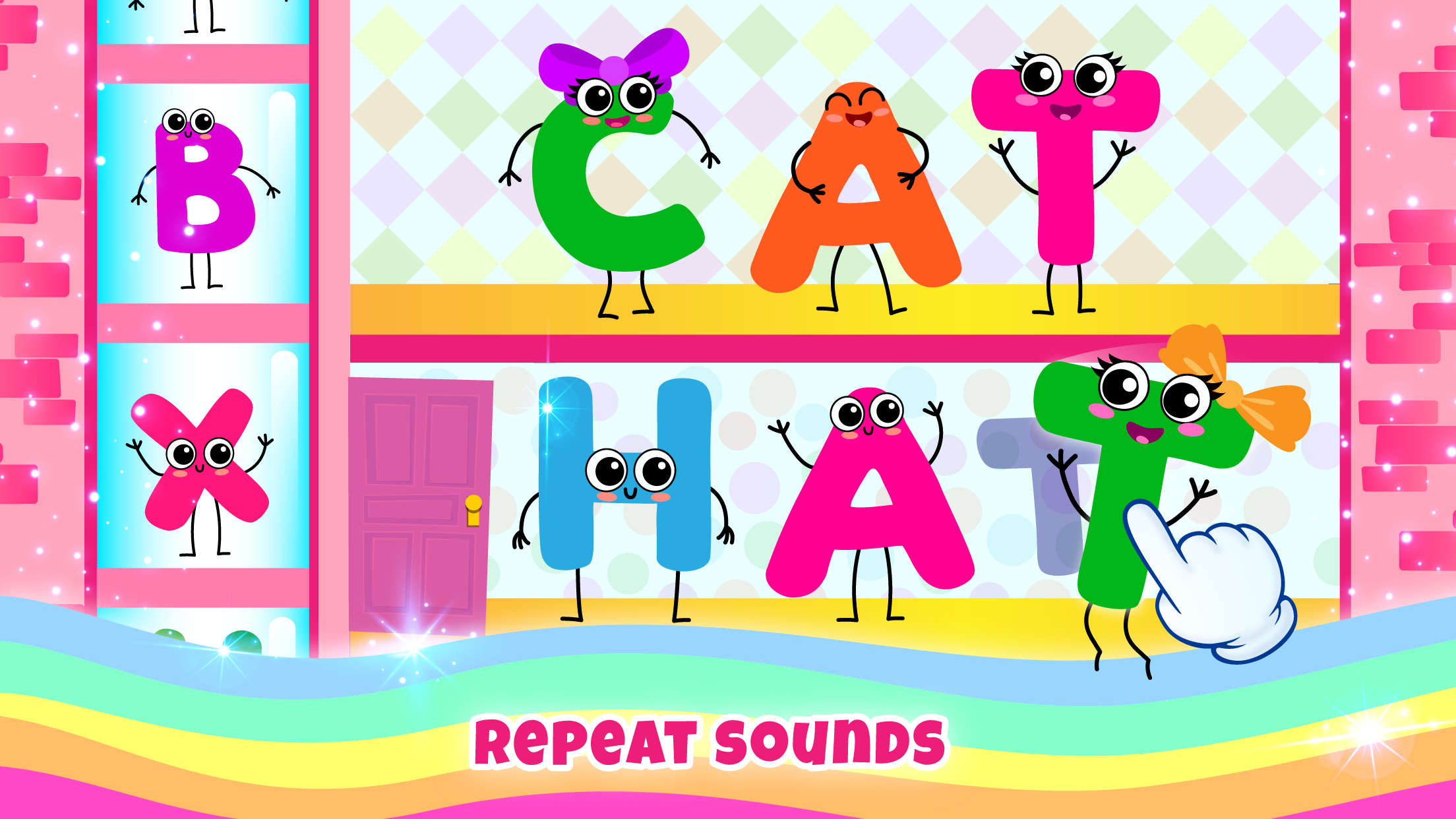 اسکرین شات 3 بازی Learn to read! Games for girls