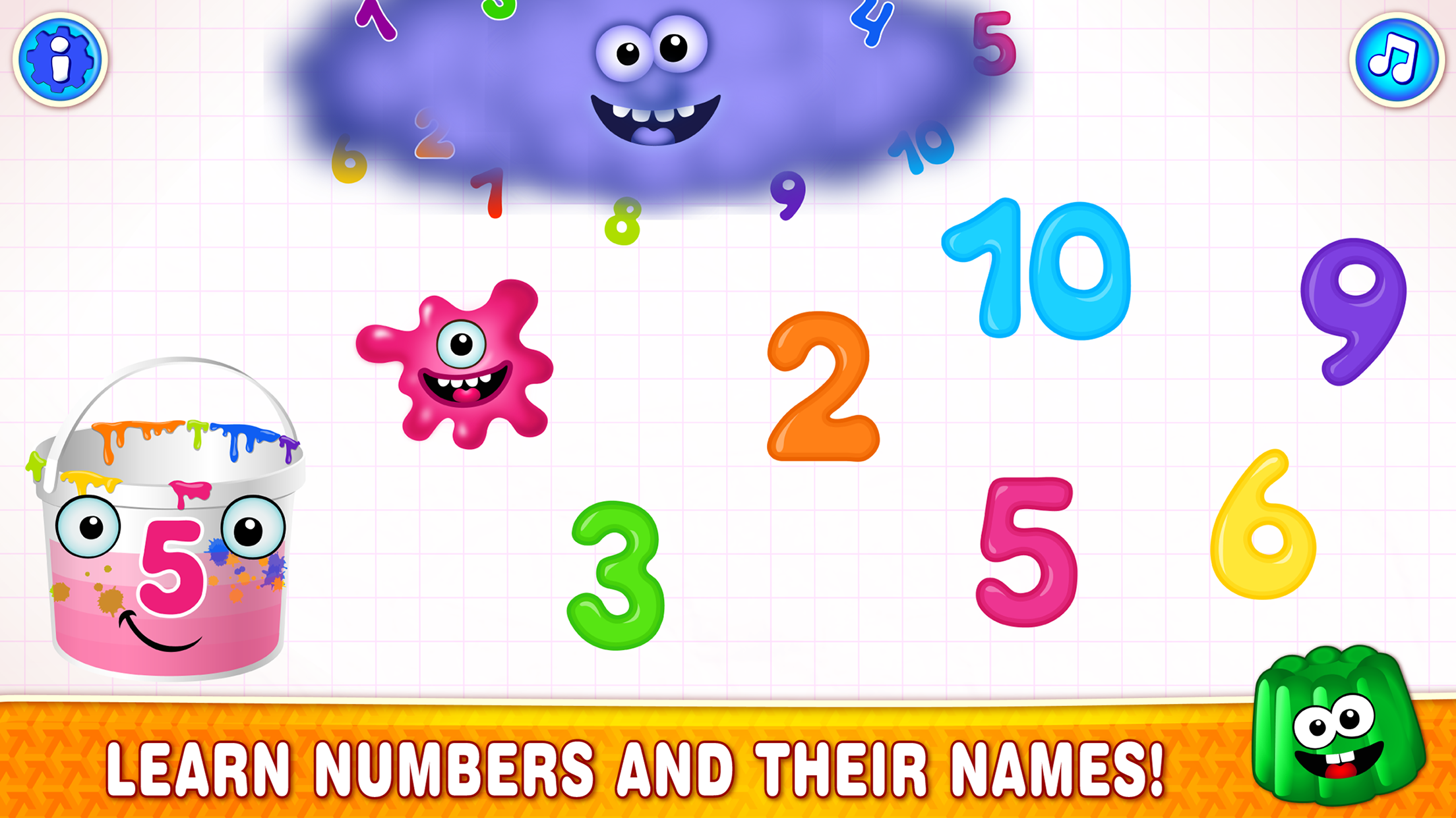 اسکرین شات 2 بازی Learning numbers for kids!