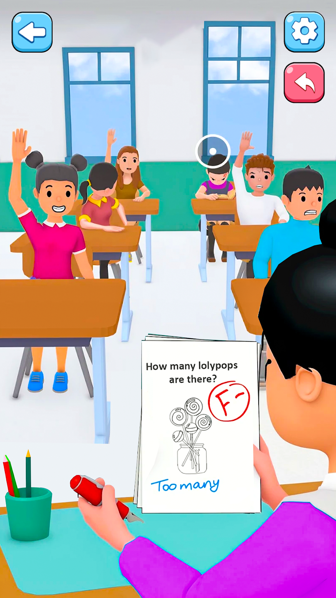 اسکرین شات 4 بازی Pass or Fail Teacher Game