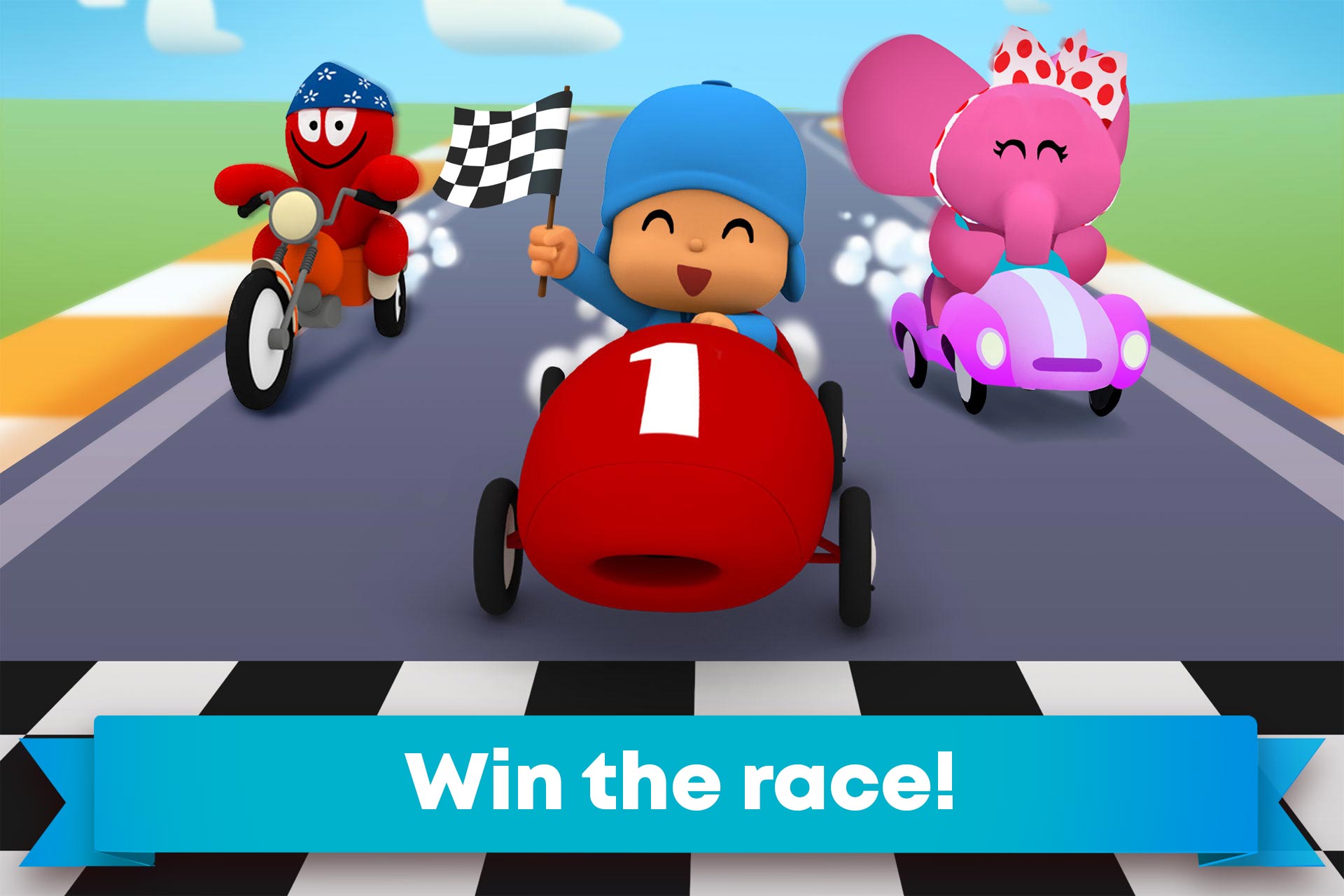 اسکرین شات 3 بازی Pocoyo Racing: Kids Car Race