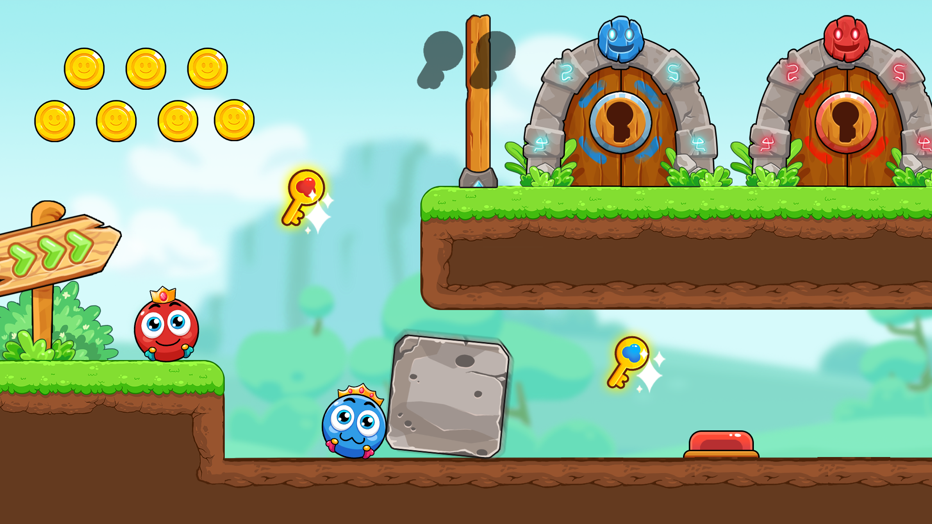 اسکرین شات 3 بازی Red and Blue: Ball Heroes