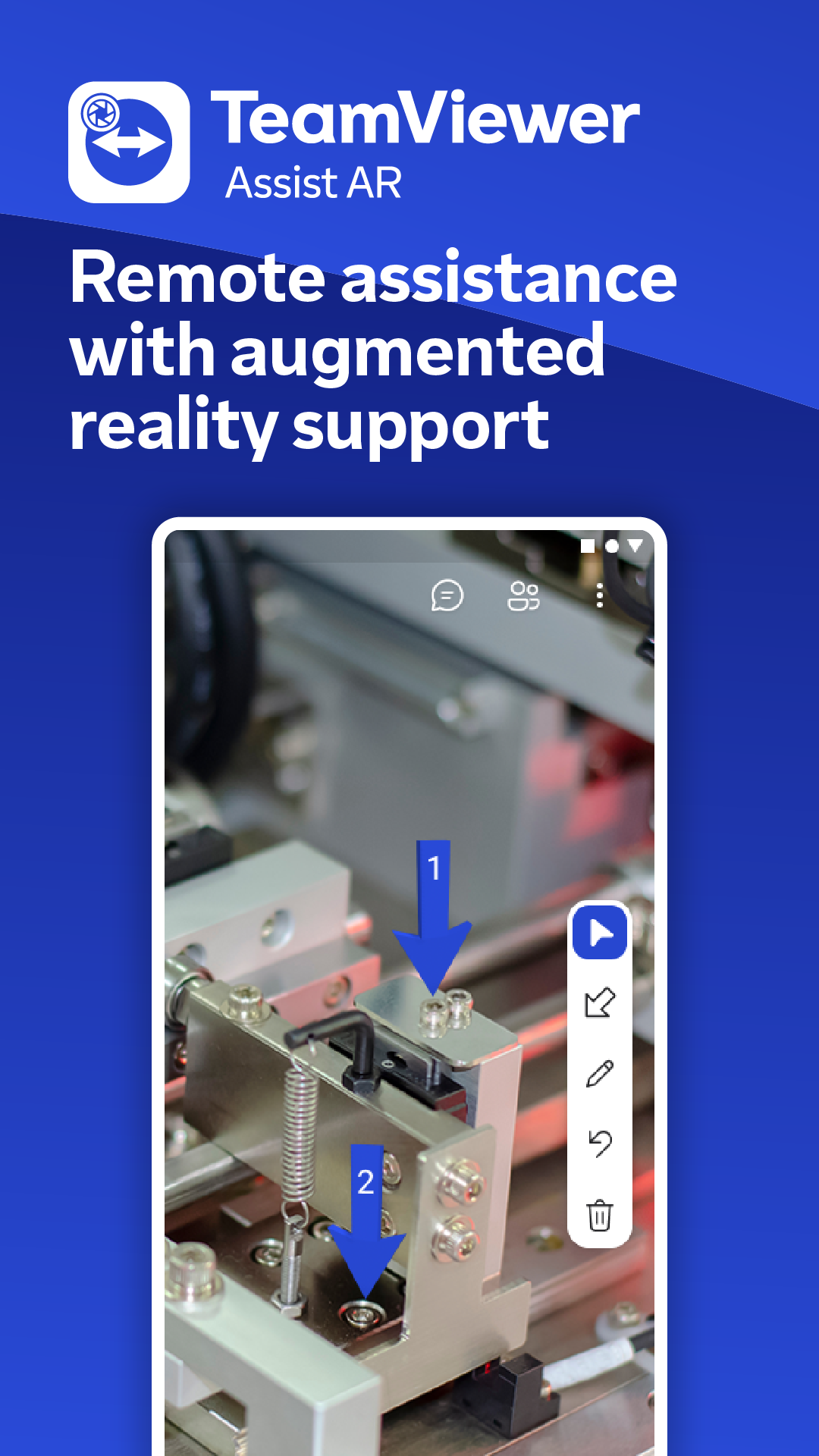 اسکرین شات 1 برنامه TeamViewer Assist AR (Pilot)