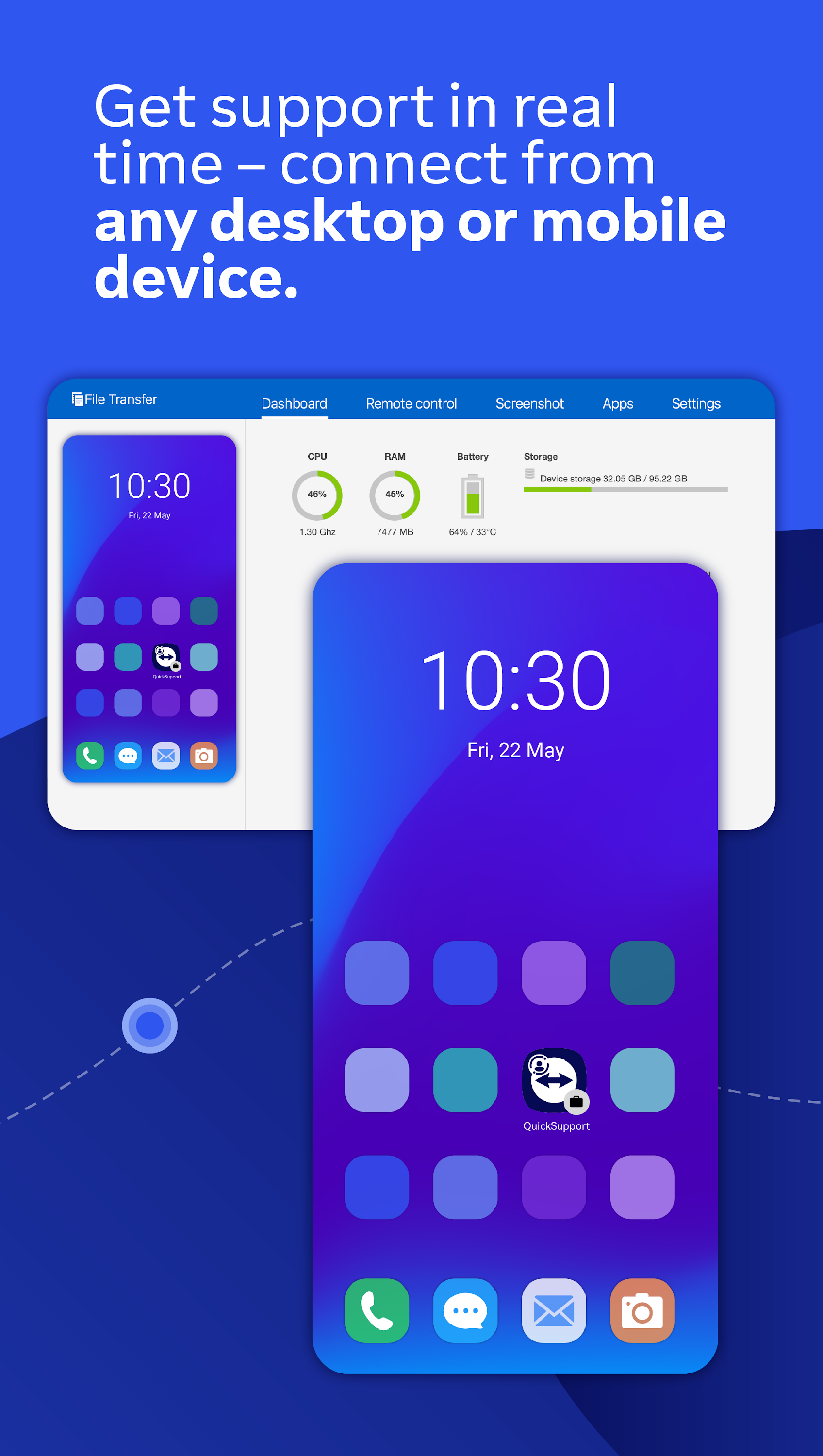 اسکرین شات 2 برنامه TeamViewer QuickSupport
